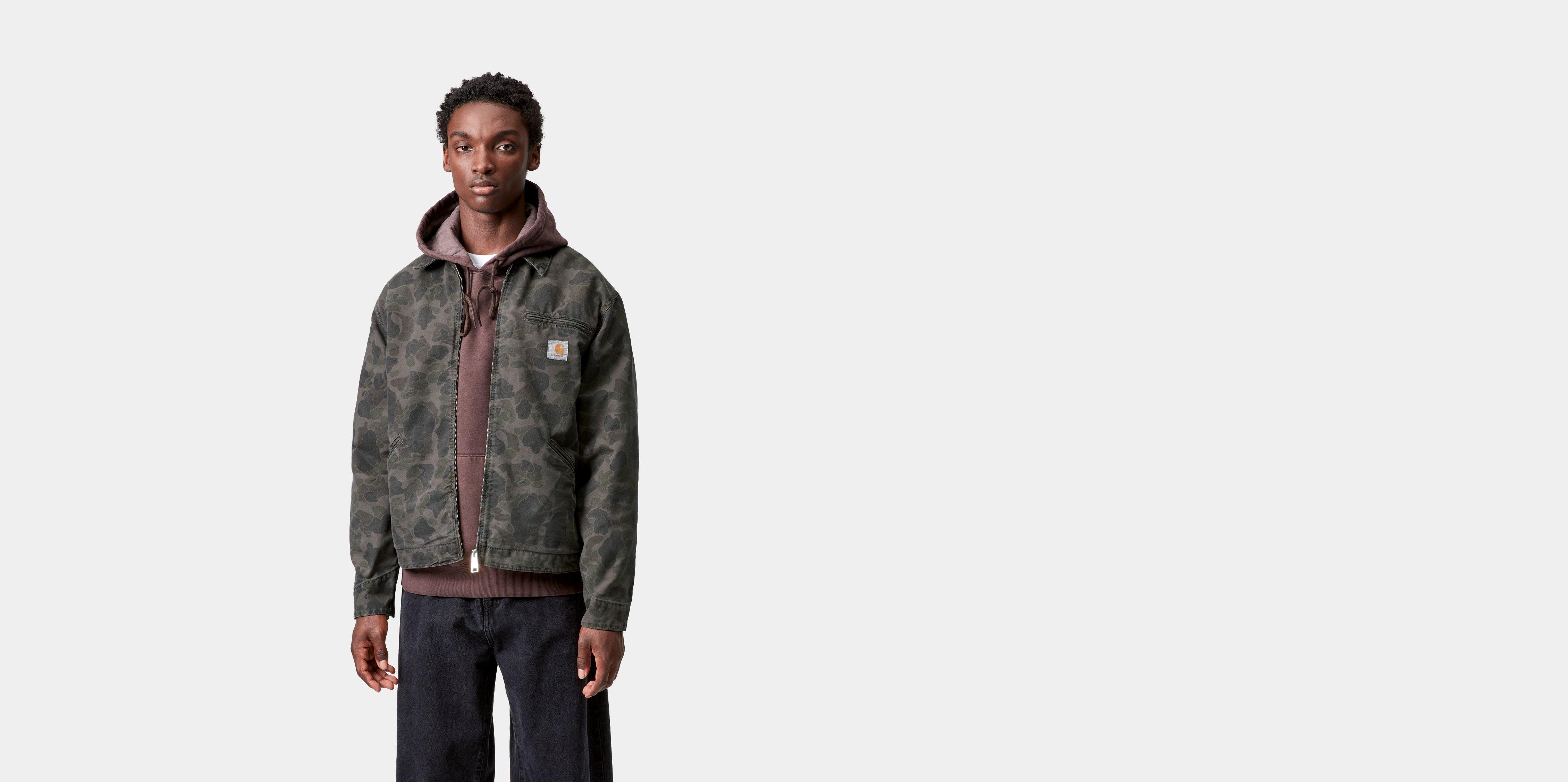 Carhartt WIP Duck Detroit Jacket, Camo Duck, Green