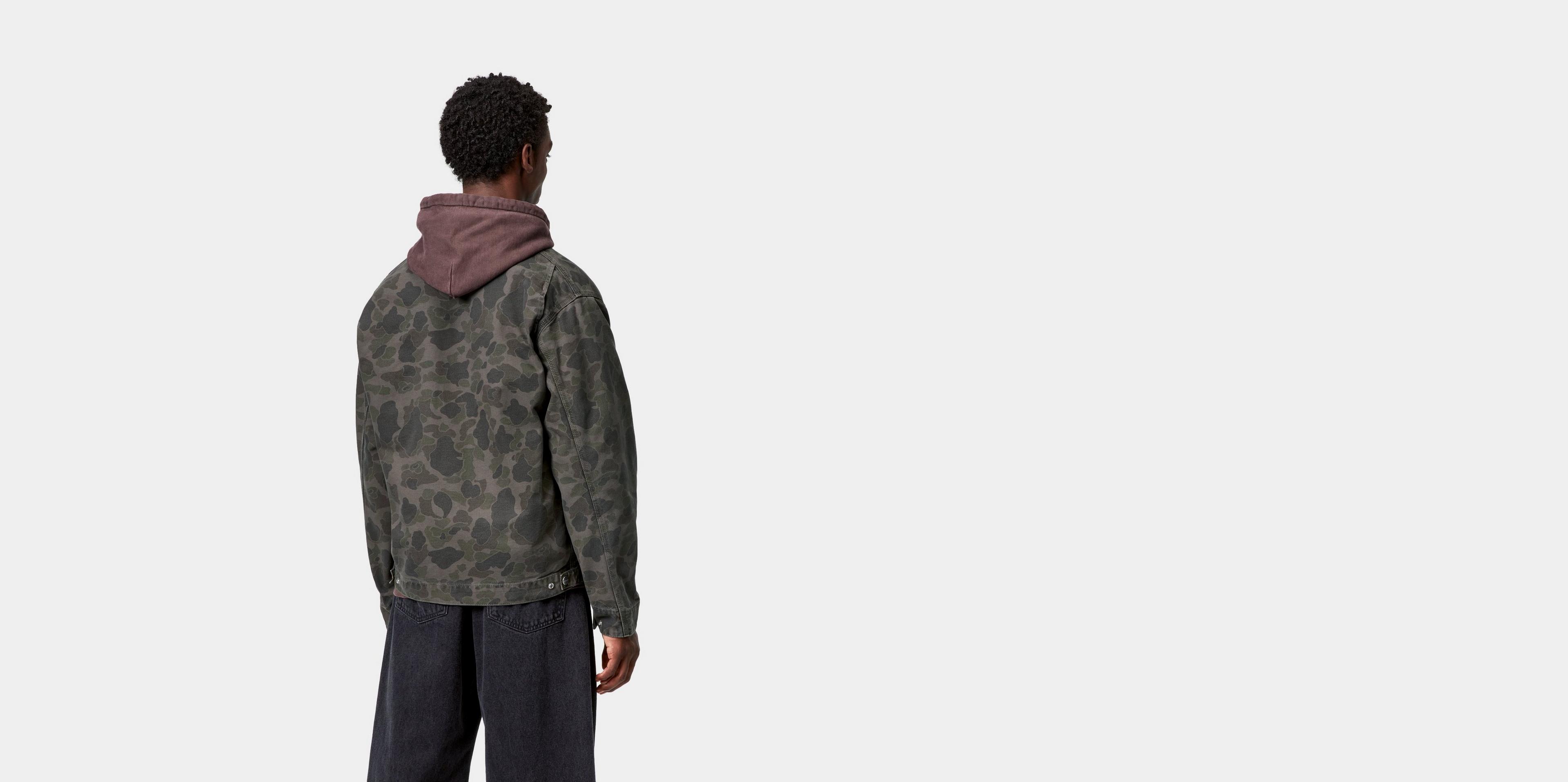 Carhartt WIP Duck Detroit Jacket, Camo Duck, Green
