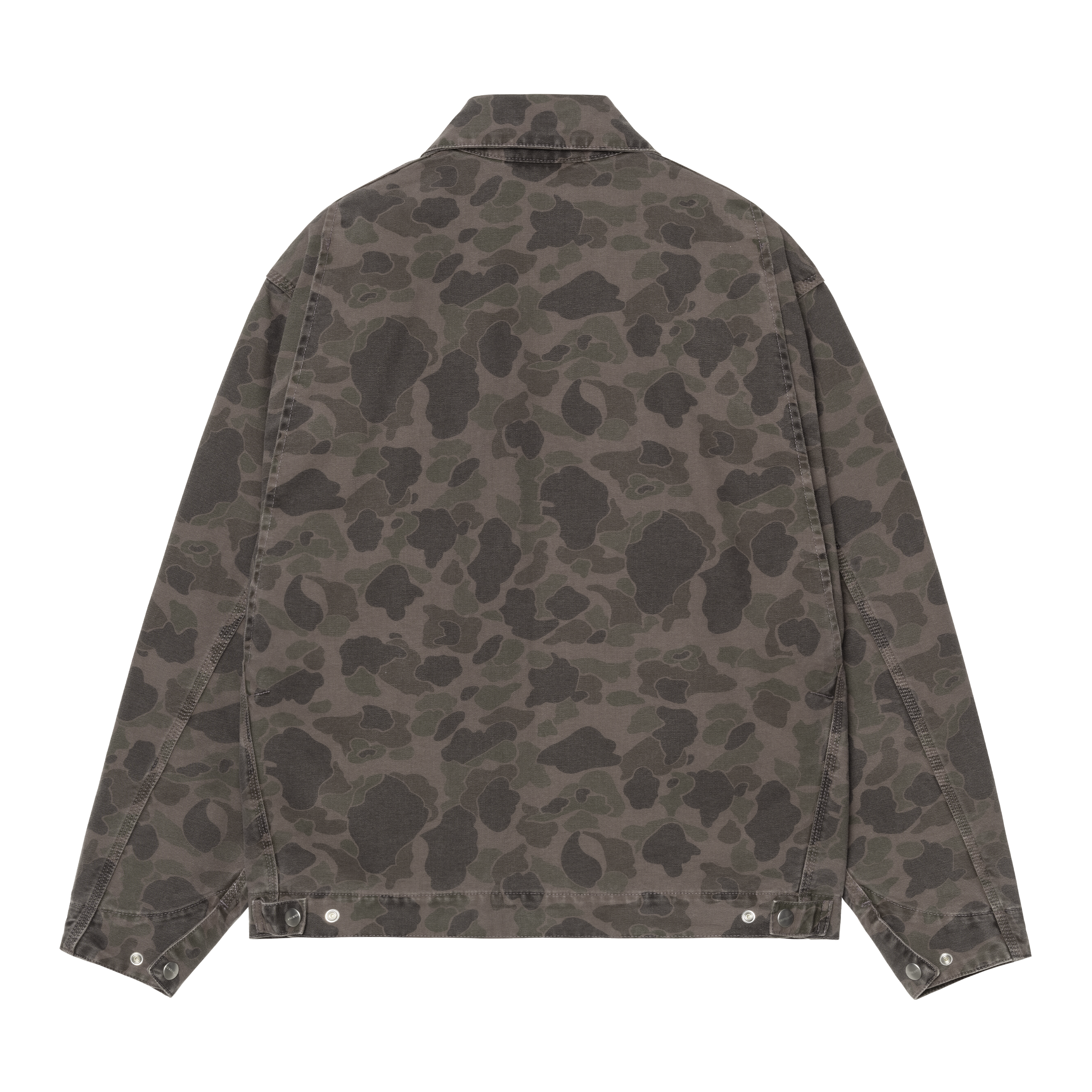 Carhartt WIP DUCK DETROIT JACKET カモ柄 S Carhartt WIP Duck Detroit Jacket, Camo Duck, Green