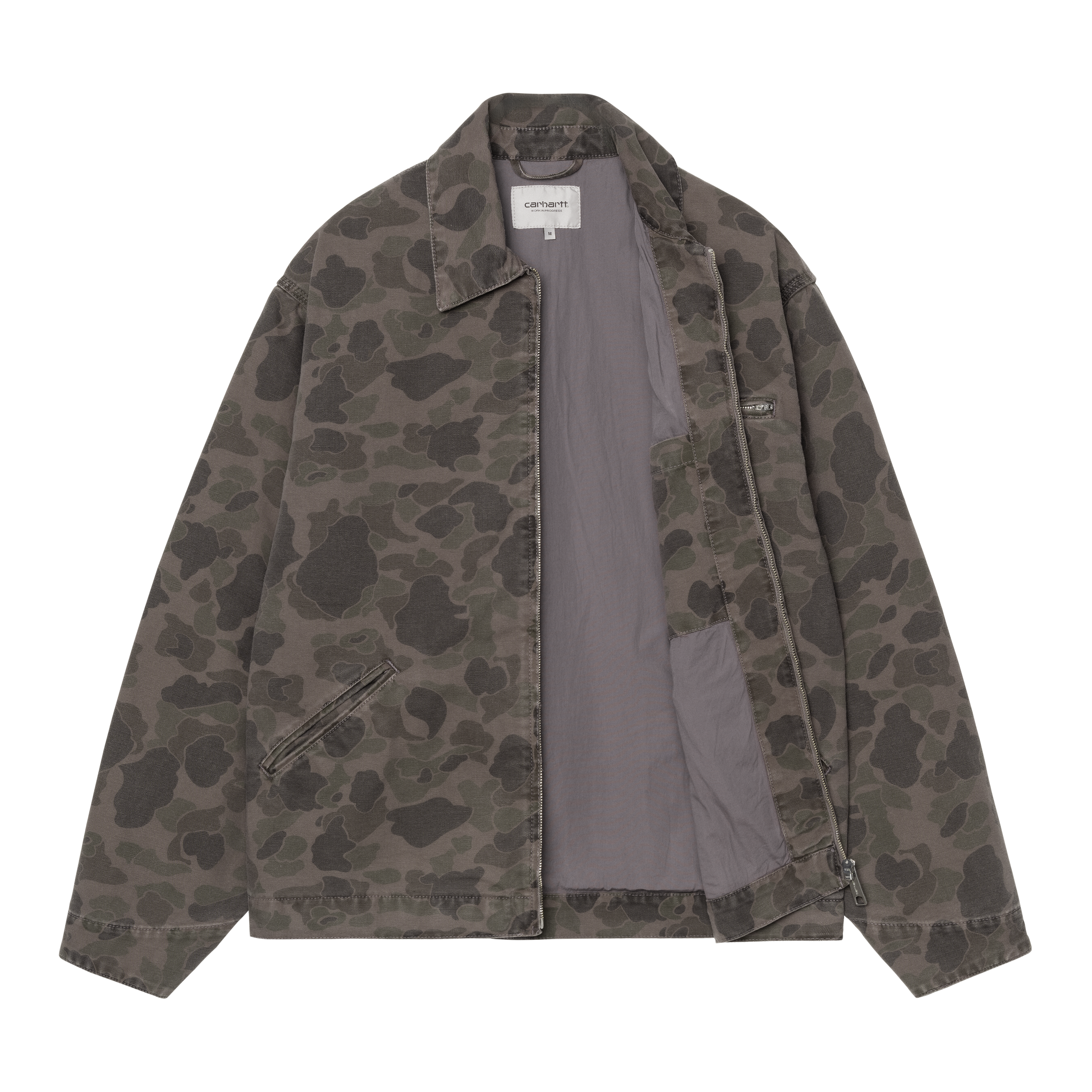 Carhartt WIP Duck Detroit Jacket, Camo Duck, Green