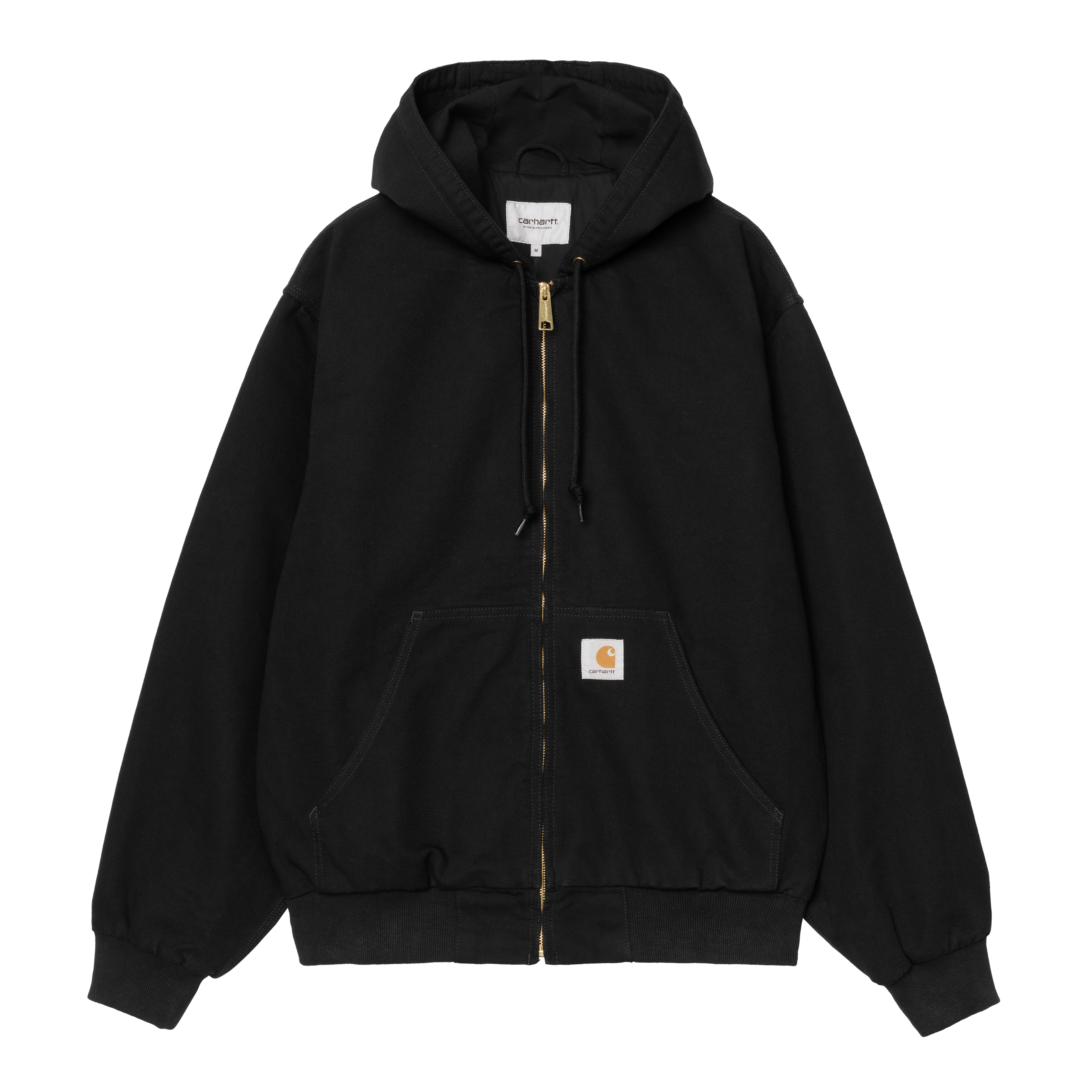 carhartt ブラック ジップアップジャケット M 新品 Carhartt Washed Duck Insulated Active Jacket (Black) M