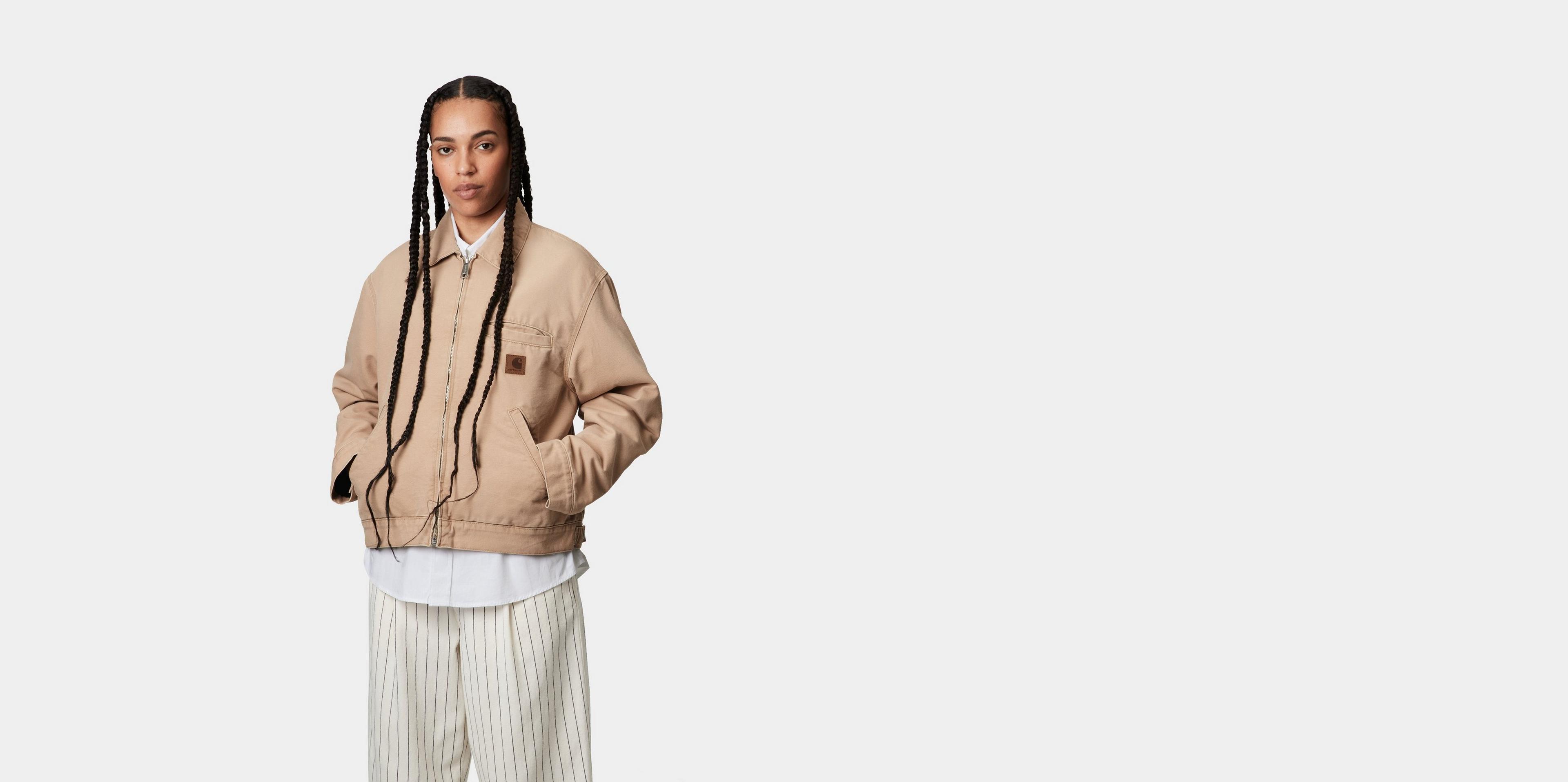 【Carhartt】 ★ W's DAYTON JACKET ★ BROWN STONE CANVAS Carhartt WIP W' Dayton Jacket, Dusty H Brown | Official