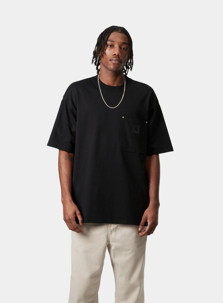 Tシャツ・カットソー Carhartt Wip S S Eldon Pocket T-Shirt Black Carhartt WIP S/S Eldon Pocket T-Shirt, Black | Official