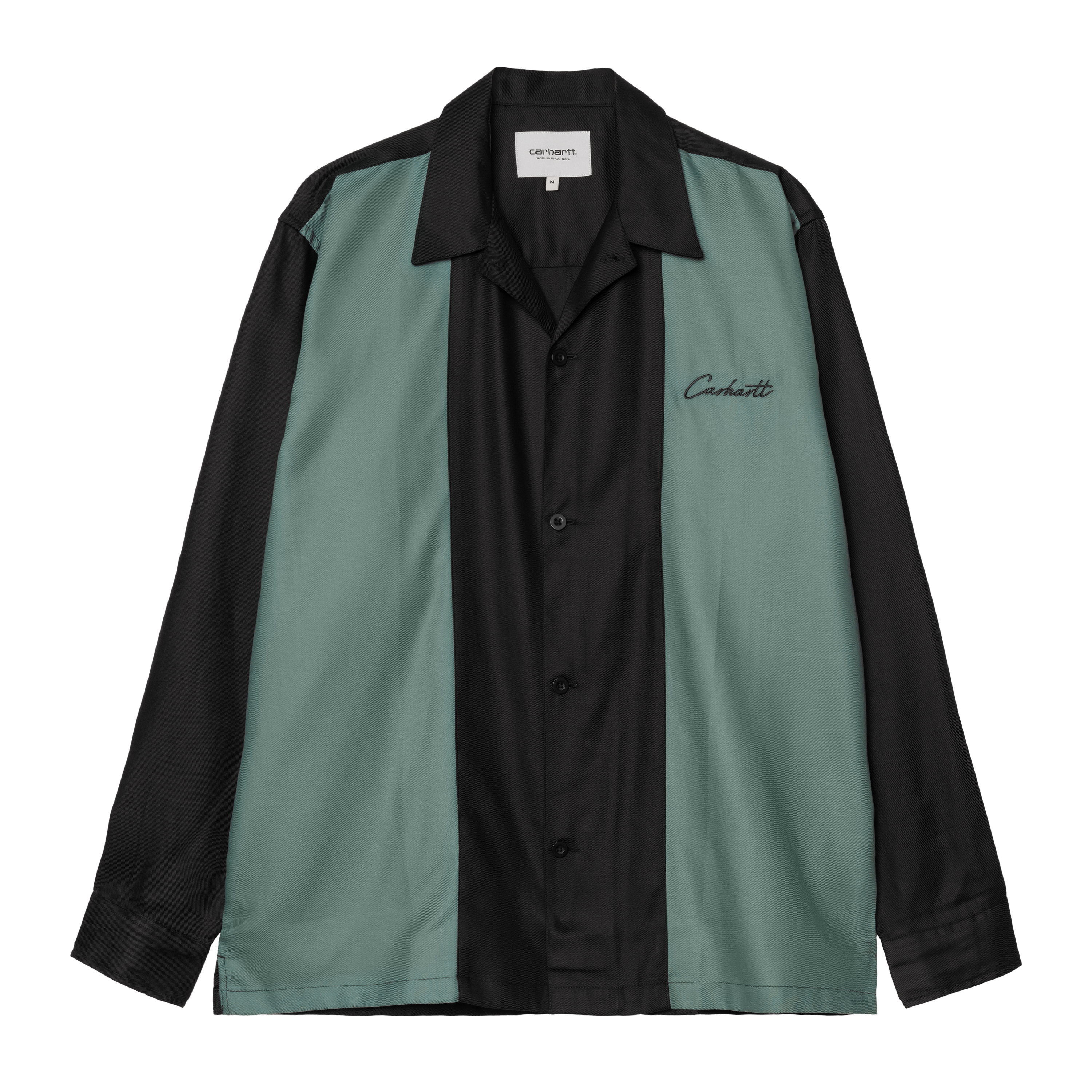 Carhartt WIP Long Sleeve Delaney Shirt in Schwarz