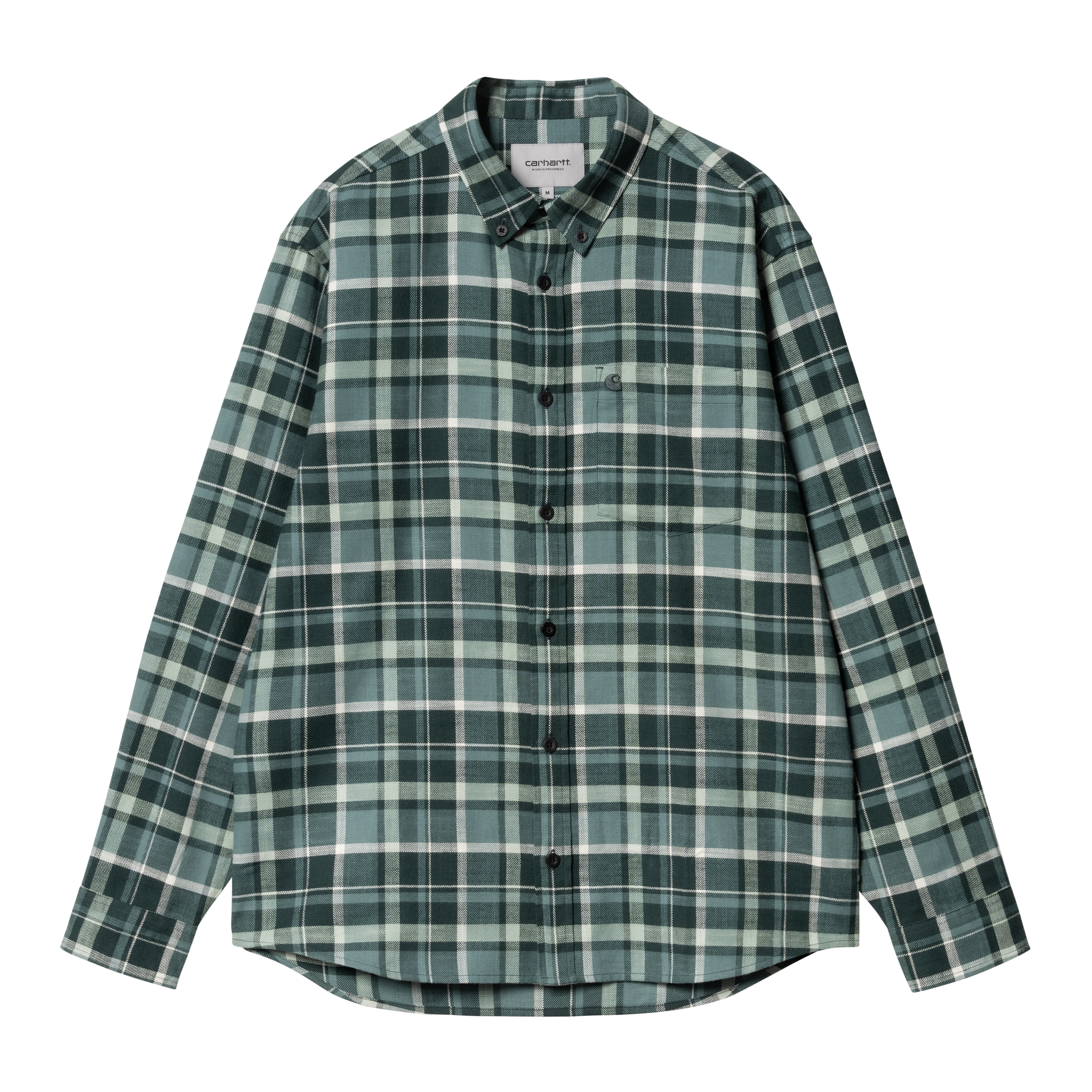 Carhartt WIP Long Sleeve Fendrick Shirt in Grün