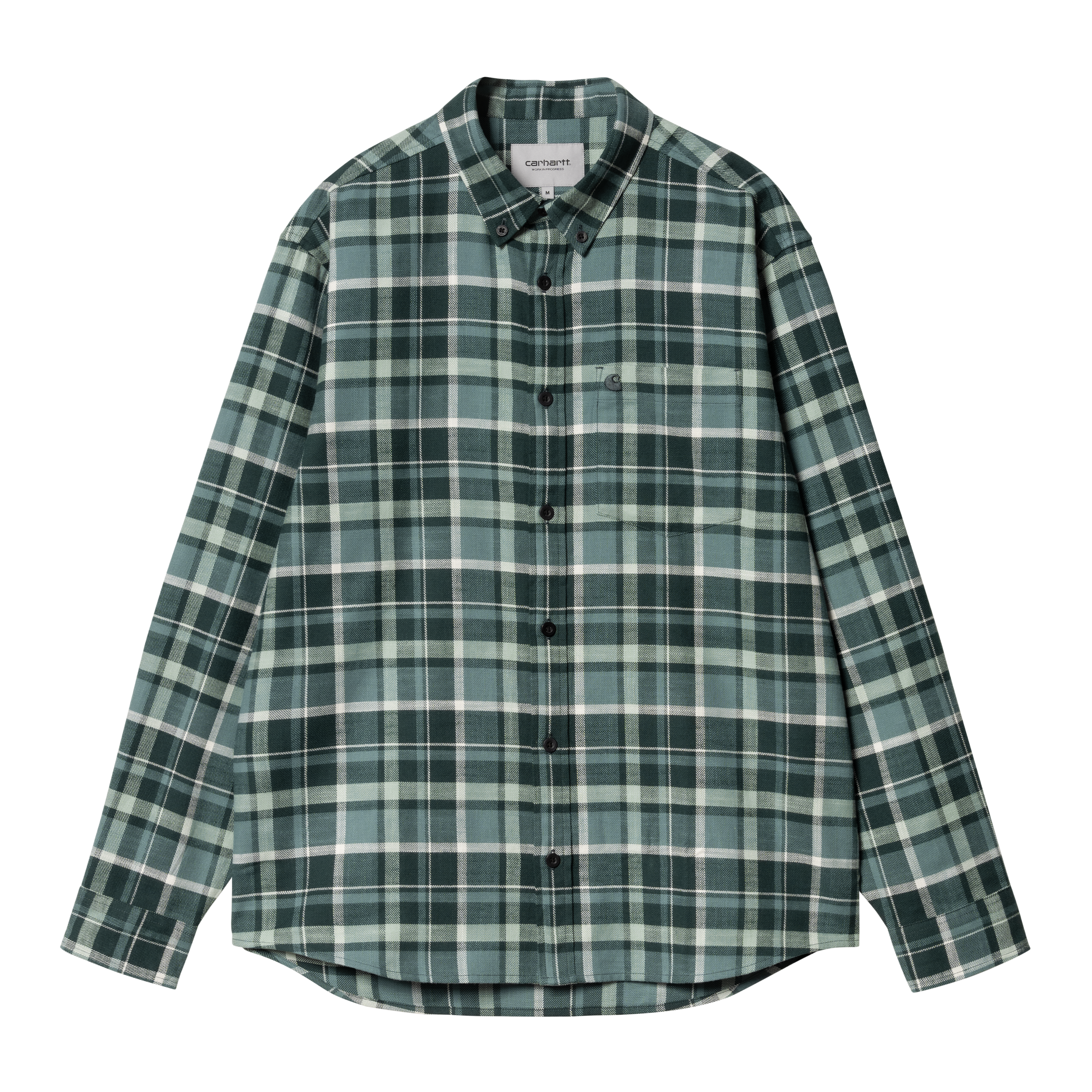 Carhartt WIP L/S Fendrick Shirt, Fendrick Check, Deep Lagoon