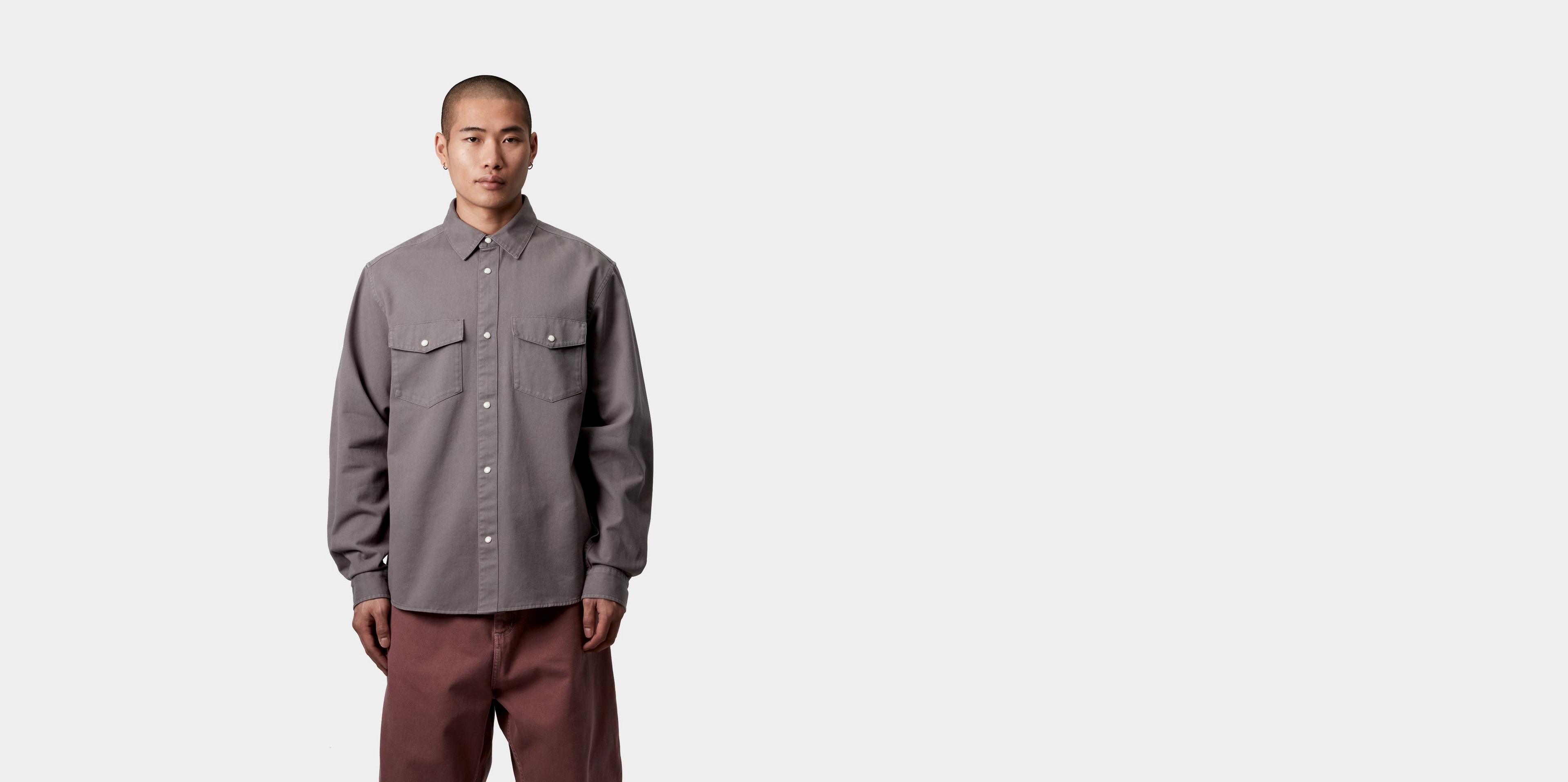 Carhartt WIP L/S Santa Fe Shirt, Manta | Official Online Store