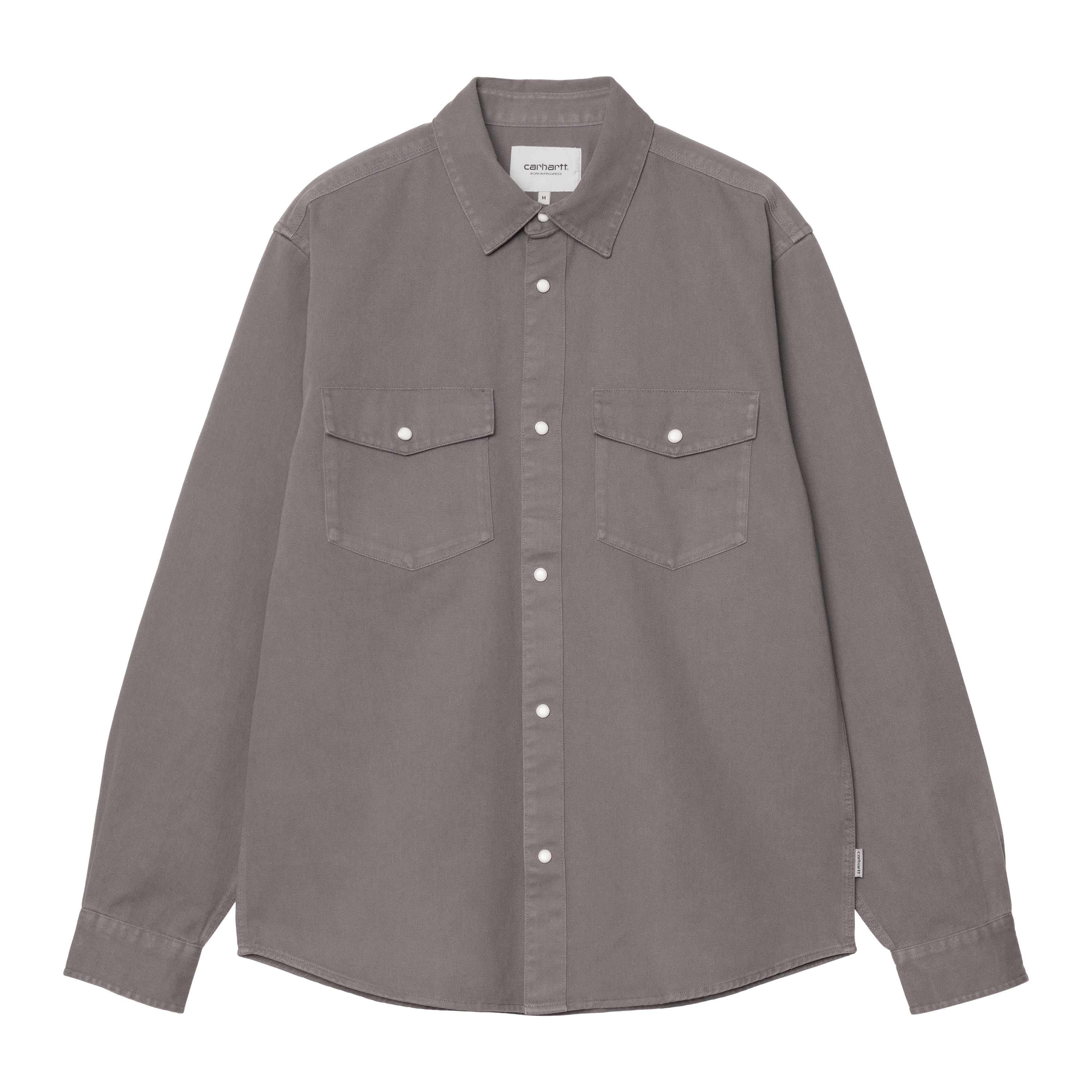 Carhartt WIP Long Sleeve Santa Fe Shirt en Gris