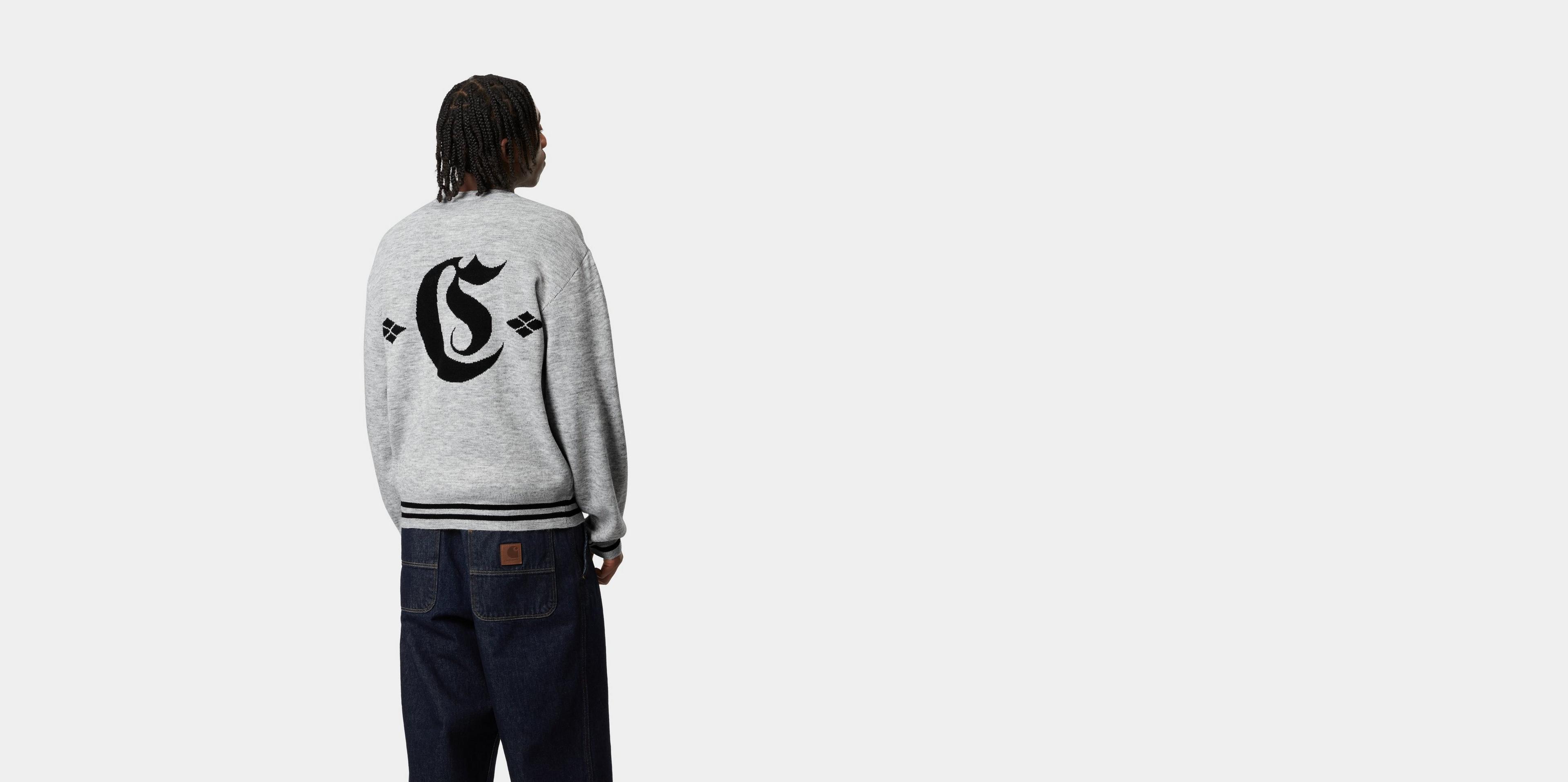 Carhartt WIP Greatest Hits Sweater, Ash Heather / Black