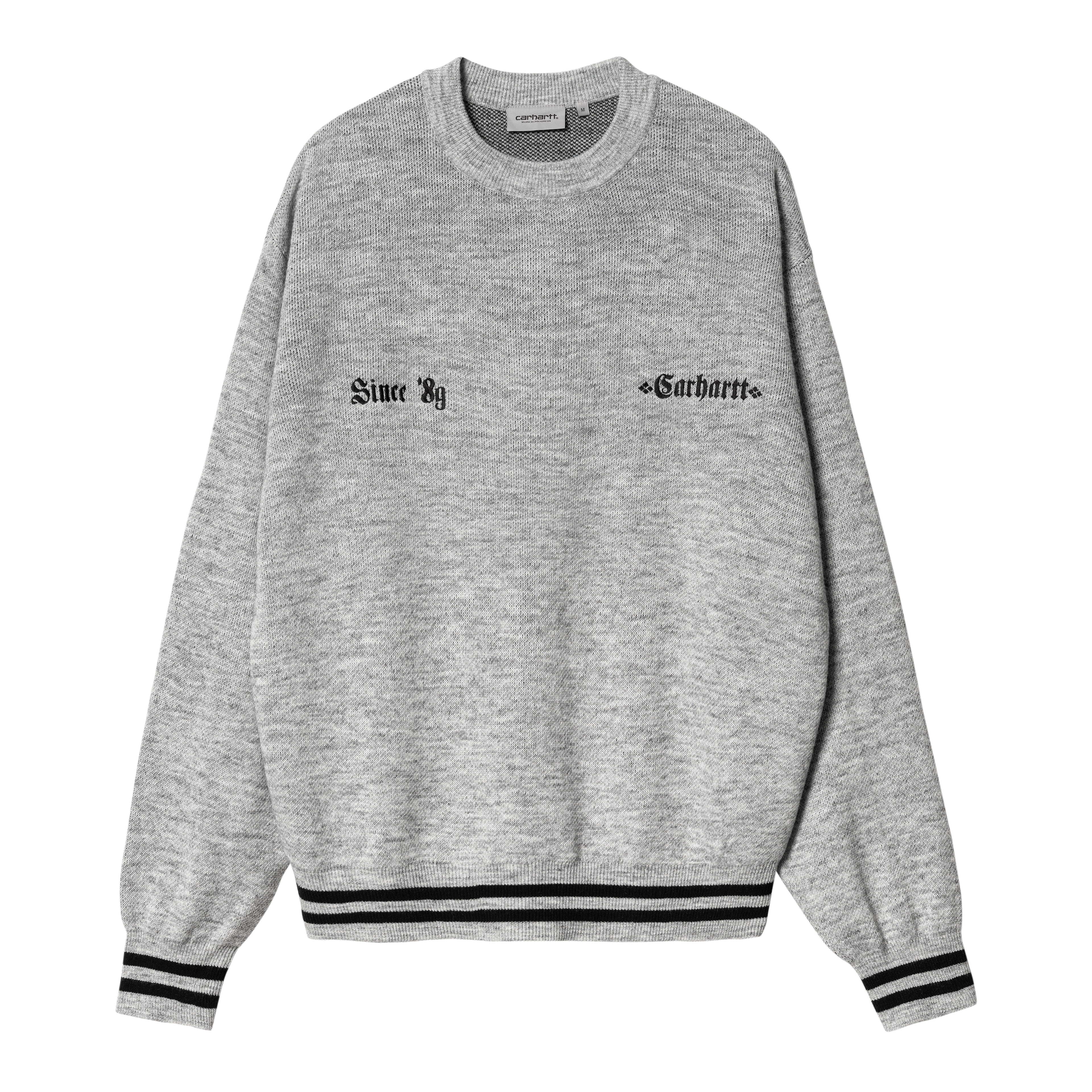 ★ドイツ発*carhartt WIP*新作*Greatest Hits フーディ/BL★ Carhartt WIP Greatest Hits Sweater, Ash Heather / Black