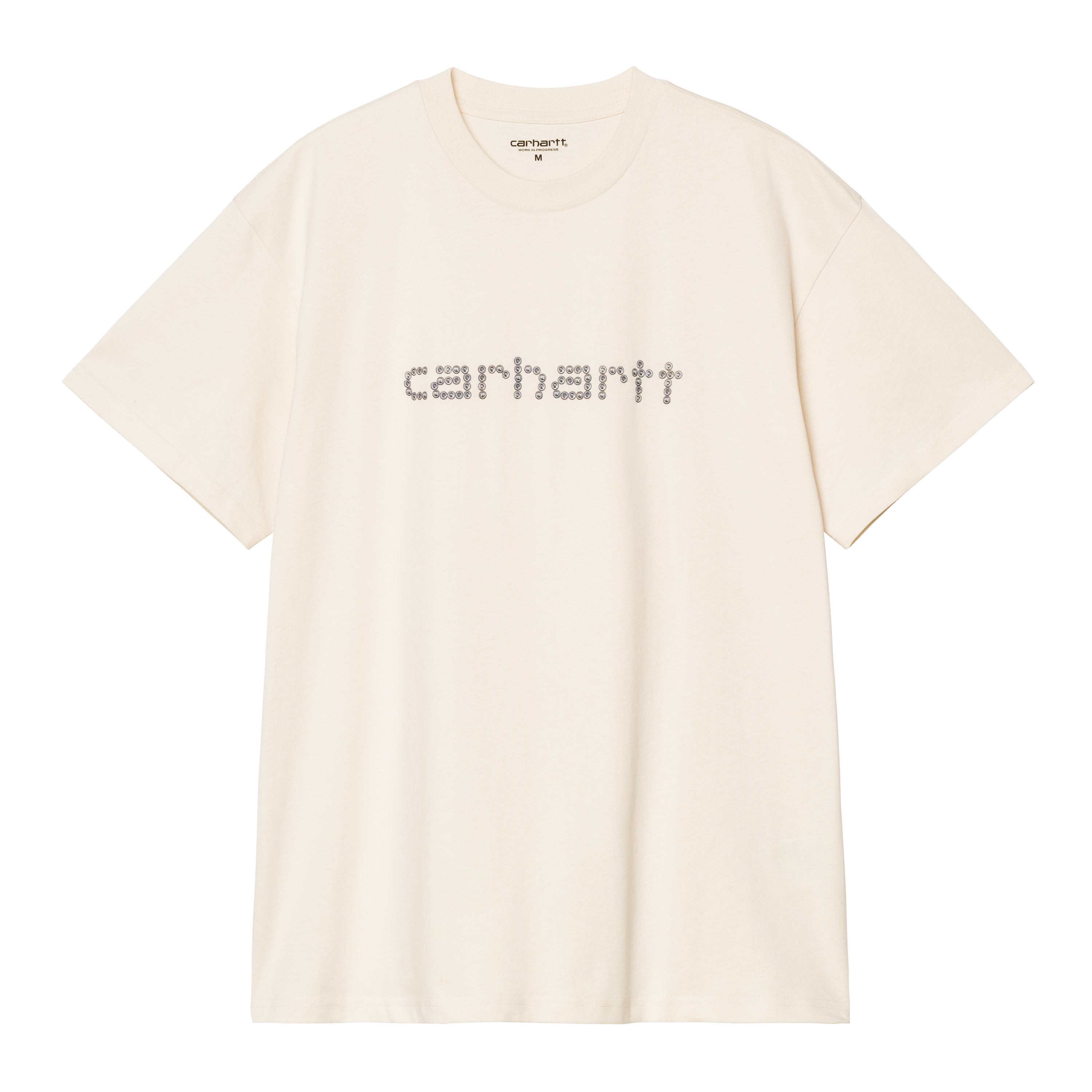 Carhartt WIP Short Sleeve Rivet Script T-Shirt Beige