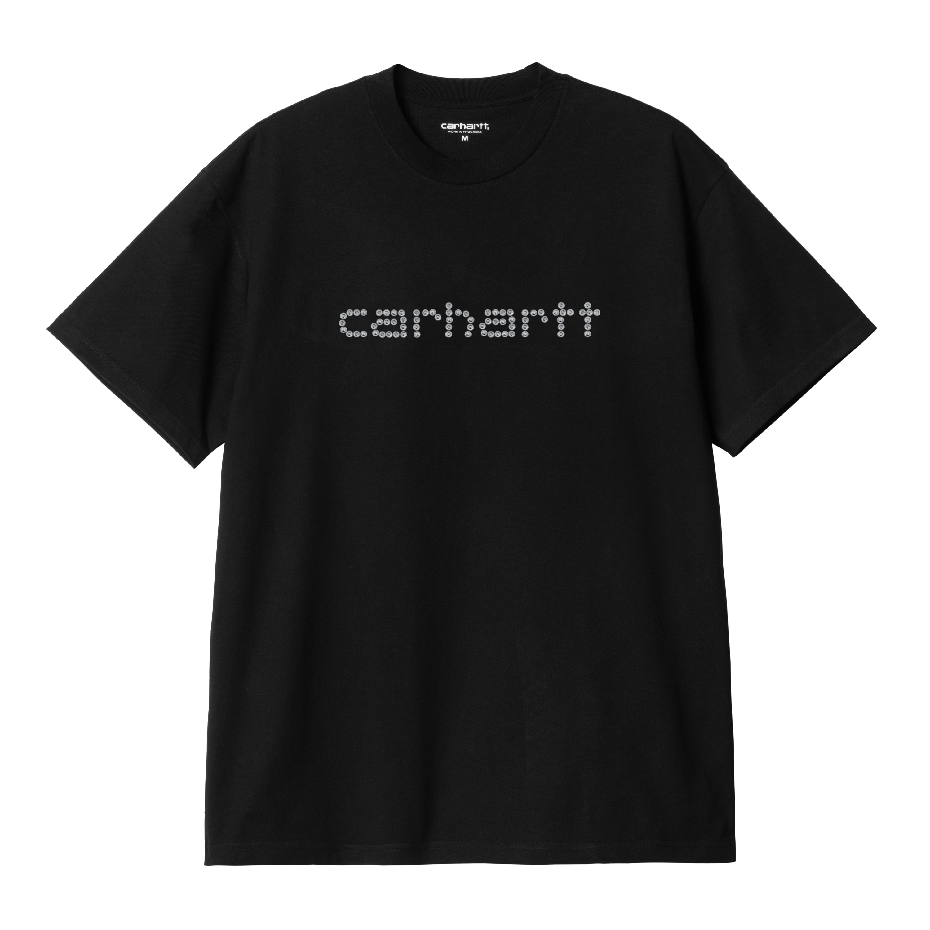 Carhartt WIP S/S Rivet Script T-Shirt, Black | Official