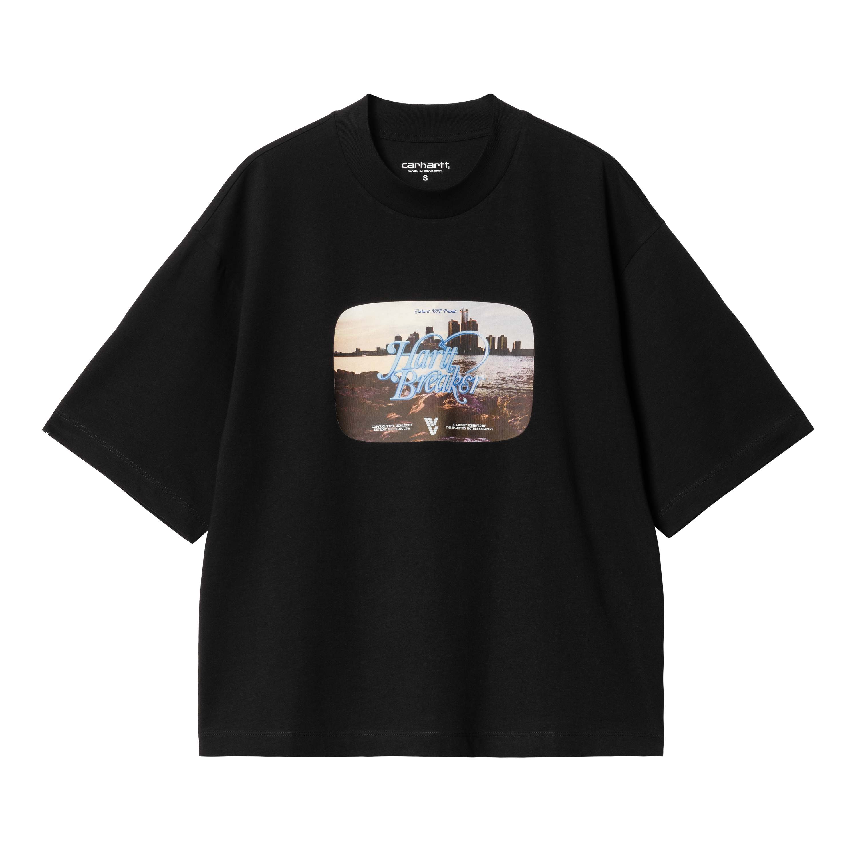 Carhartt WIP Women’s Short Sleeve Greatest Flicks T-Shirt in Schwarz