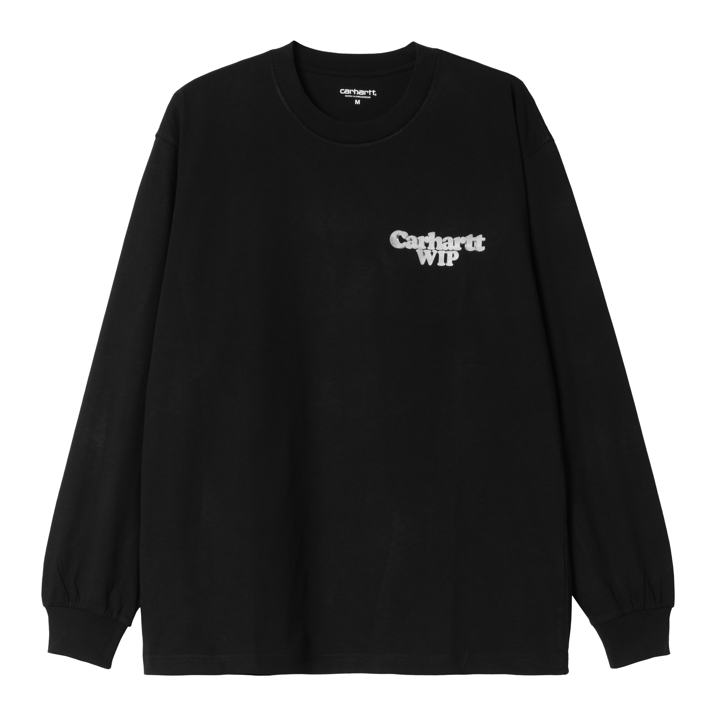 Carhartt WIP L/S Chain Link T-Shirt, Black / Silver