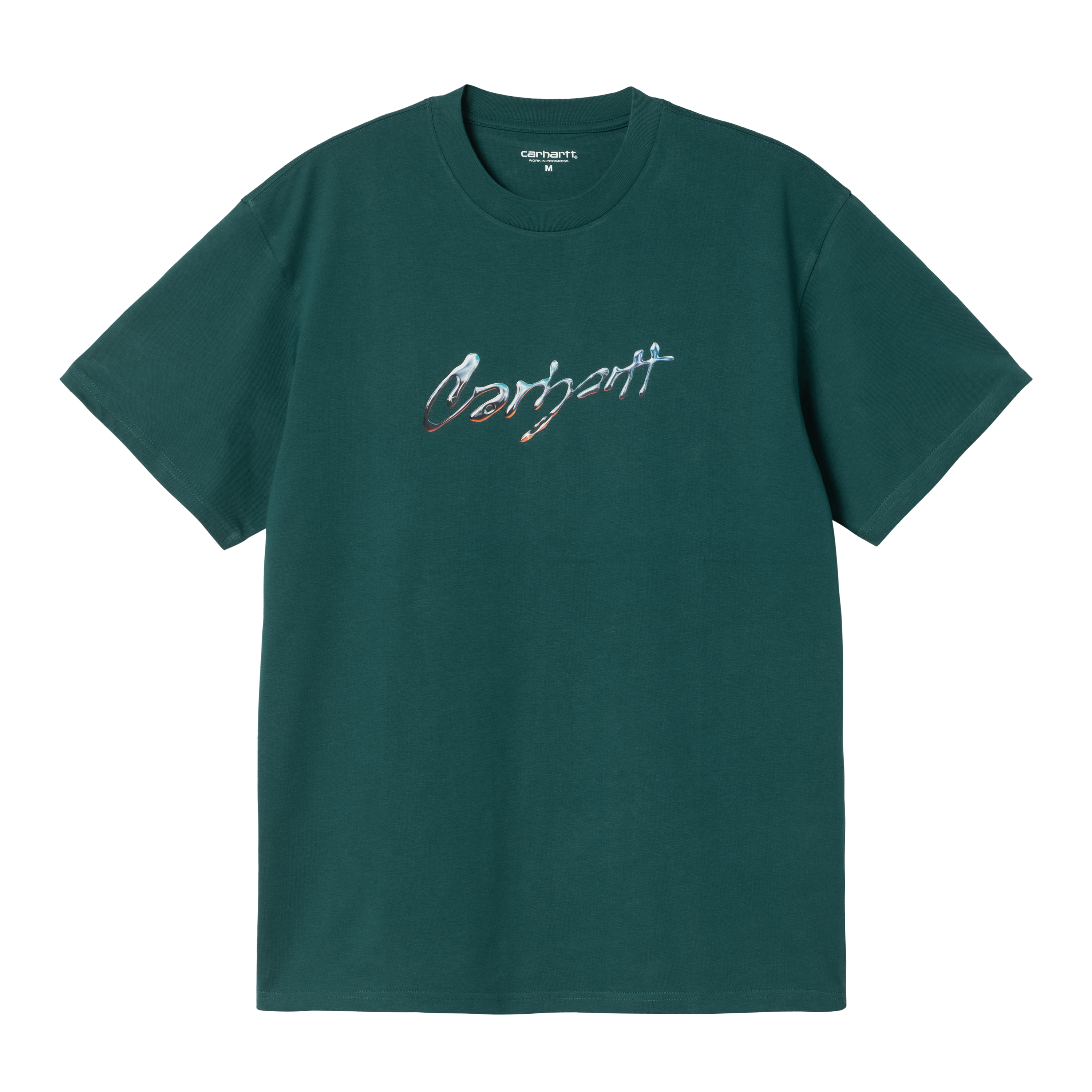 Carhartt WIP Short Sleeve Drip Script T-Shirt in Green