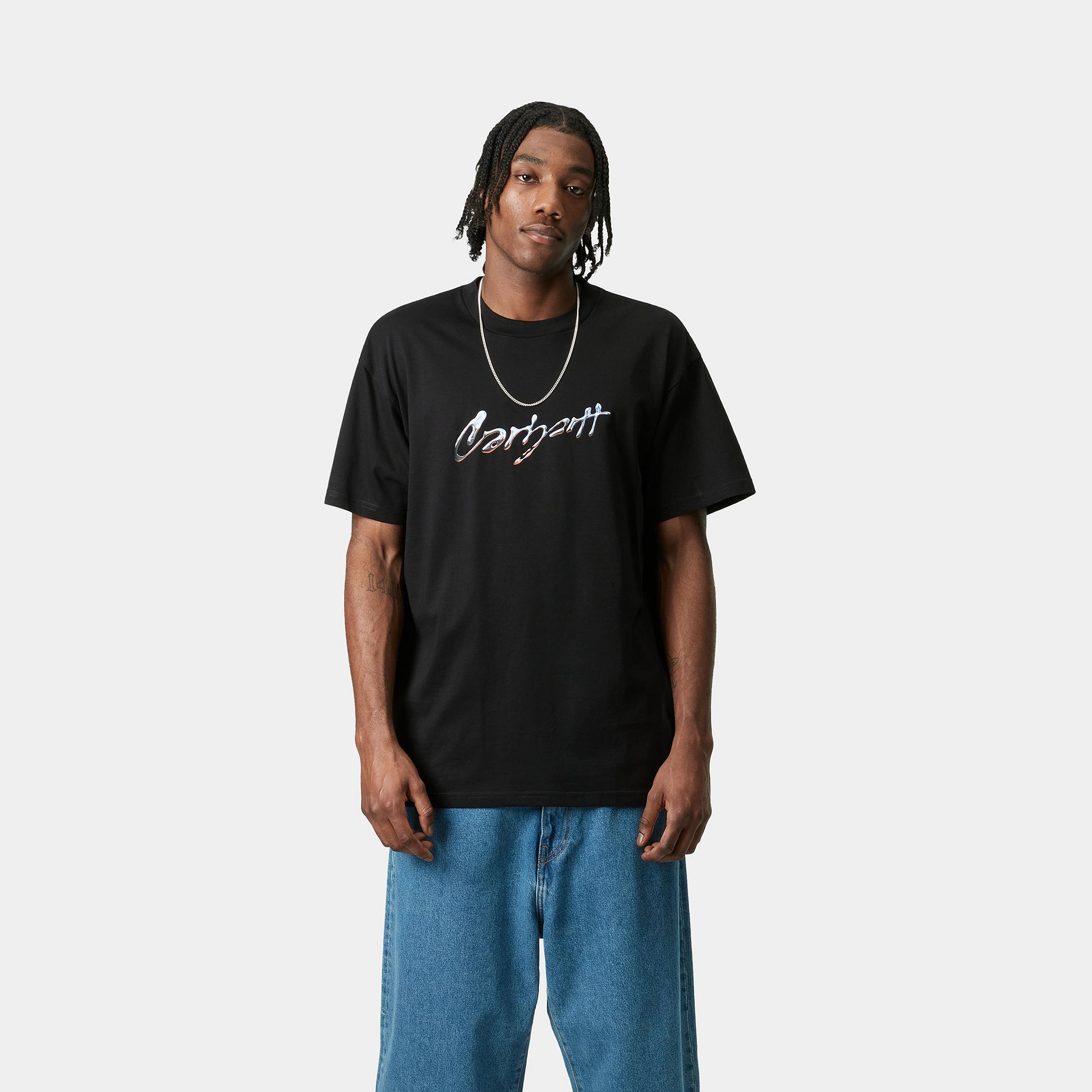【Carhartt】S/S DRIP SCRIPT T-SHIRT☆関税、送料込☆ Carhartt WIP S/S Drip Script T-Shirt (100% Organic Cotton