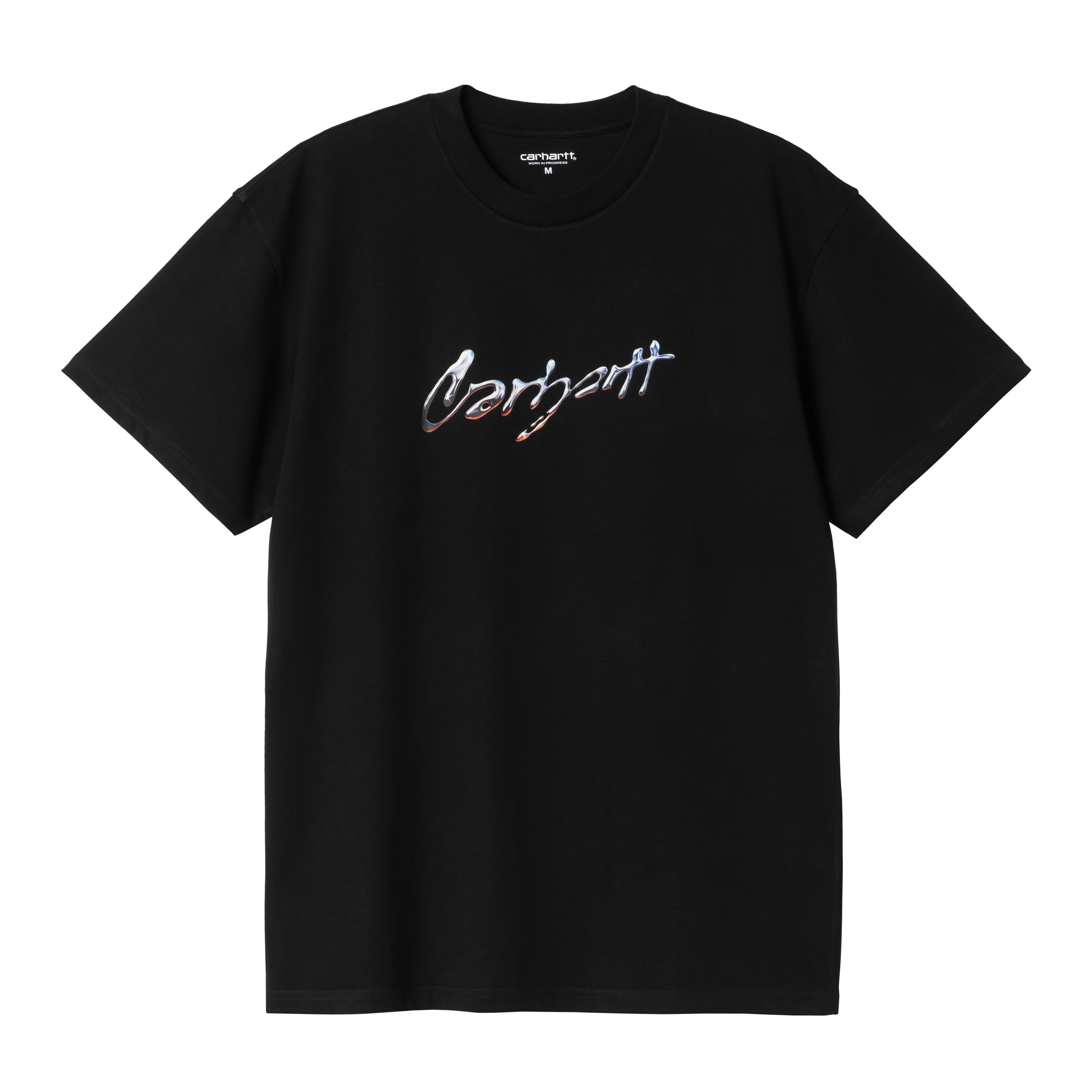 Carhartt WIP S/S Drip Script T-Shirt, Black | Official