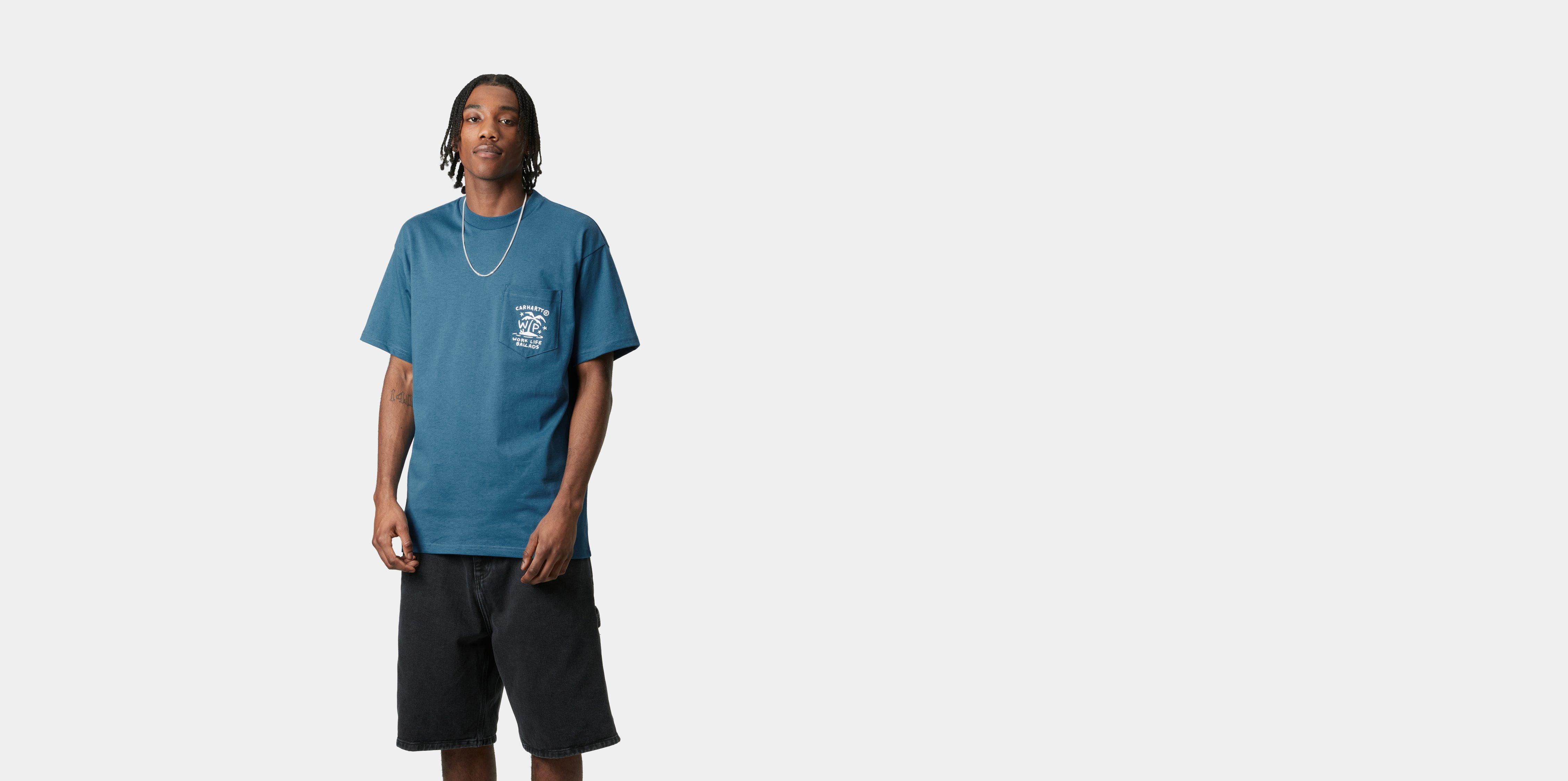 Tシャツ・カットソー Carhartt S/S Fragments Pocket T-Shirt (52556) Carhartt WIP S/S Fragments Pocket T-Shirt, Black / White