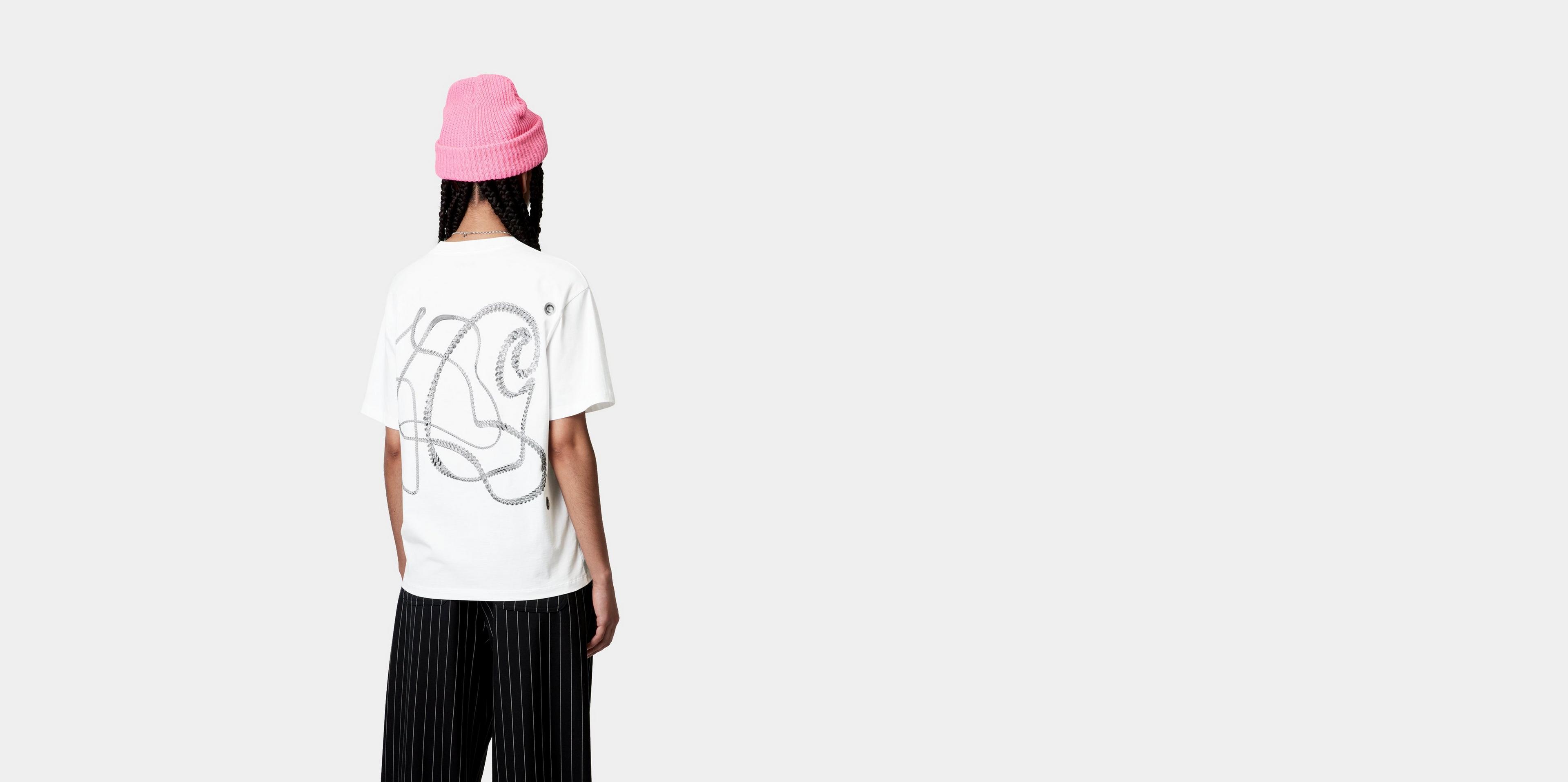 Carhartt WIP W' S/S Chain Link T-Shirt, White / Silver