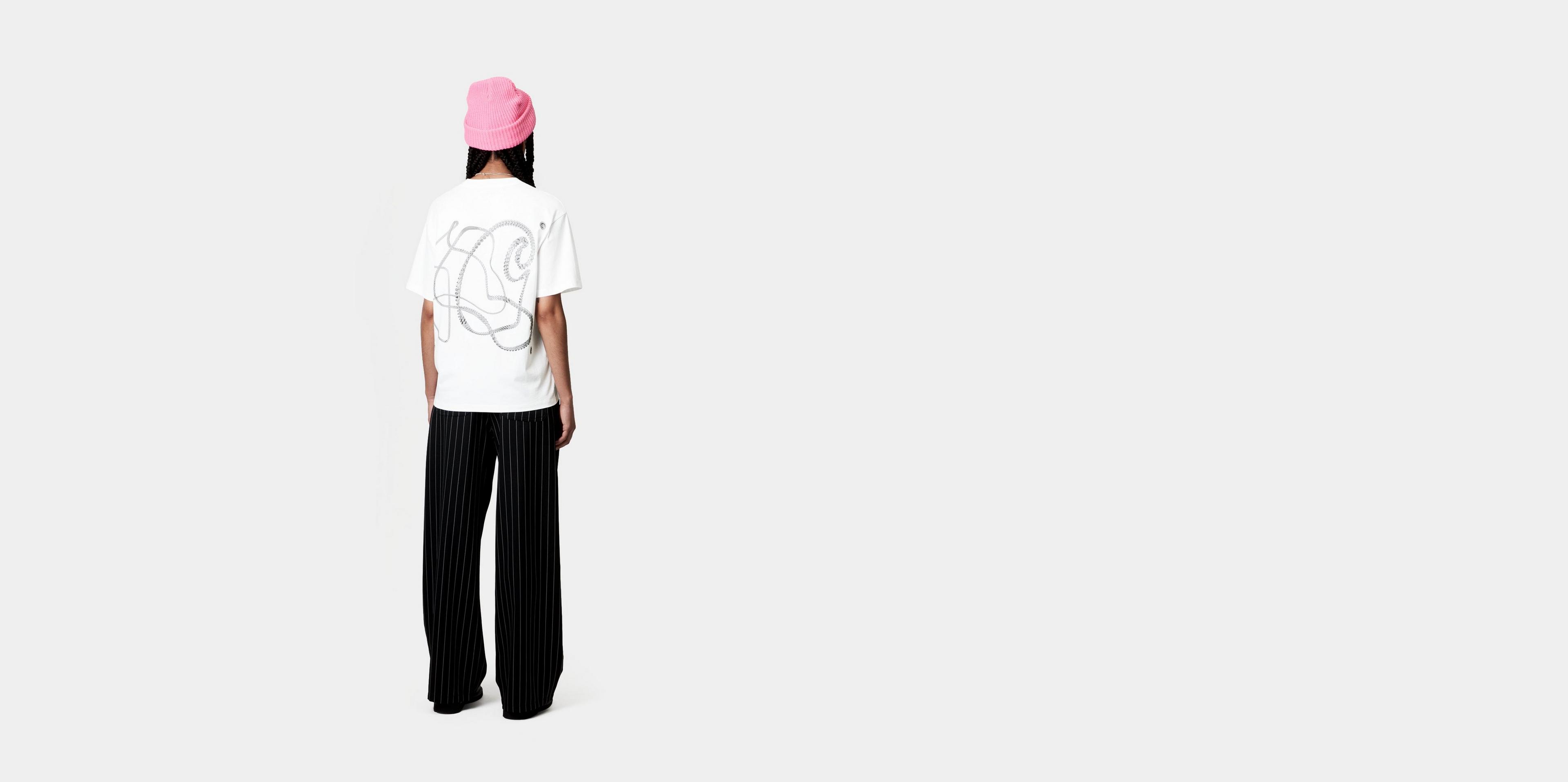 【関税&送料込】Carhartt Wip Chain Link Carhartt WIP W' S/S Chain Link T-Shirt, White / Silver