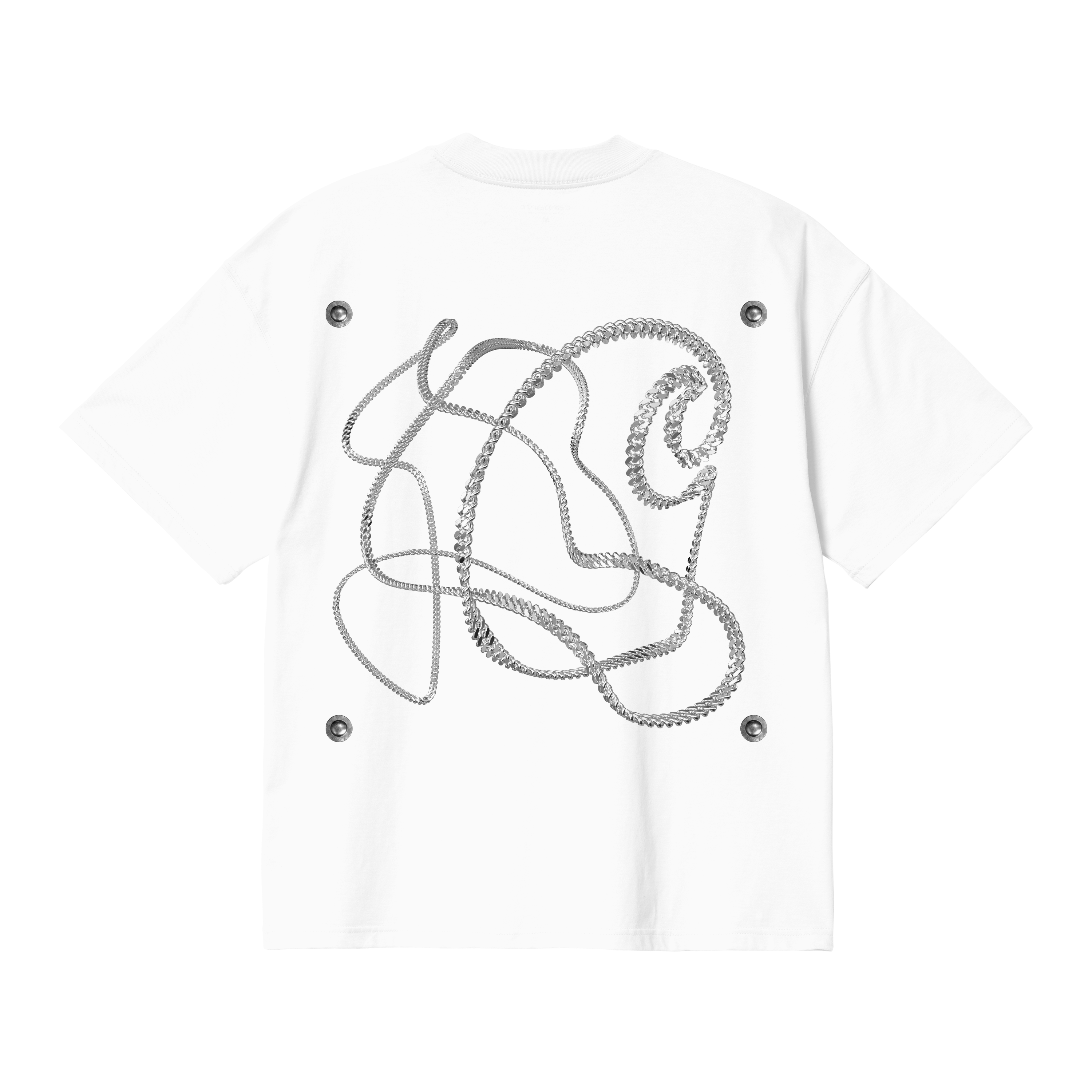 Carhartt WIP W' S/S Chain Link T-Shirt, White / Silver