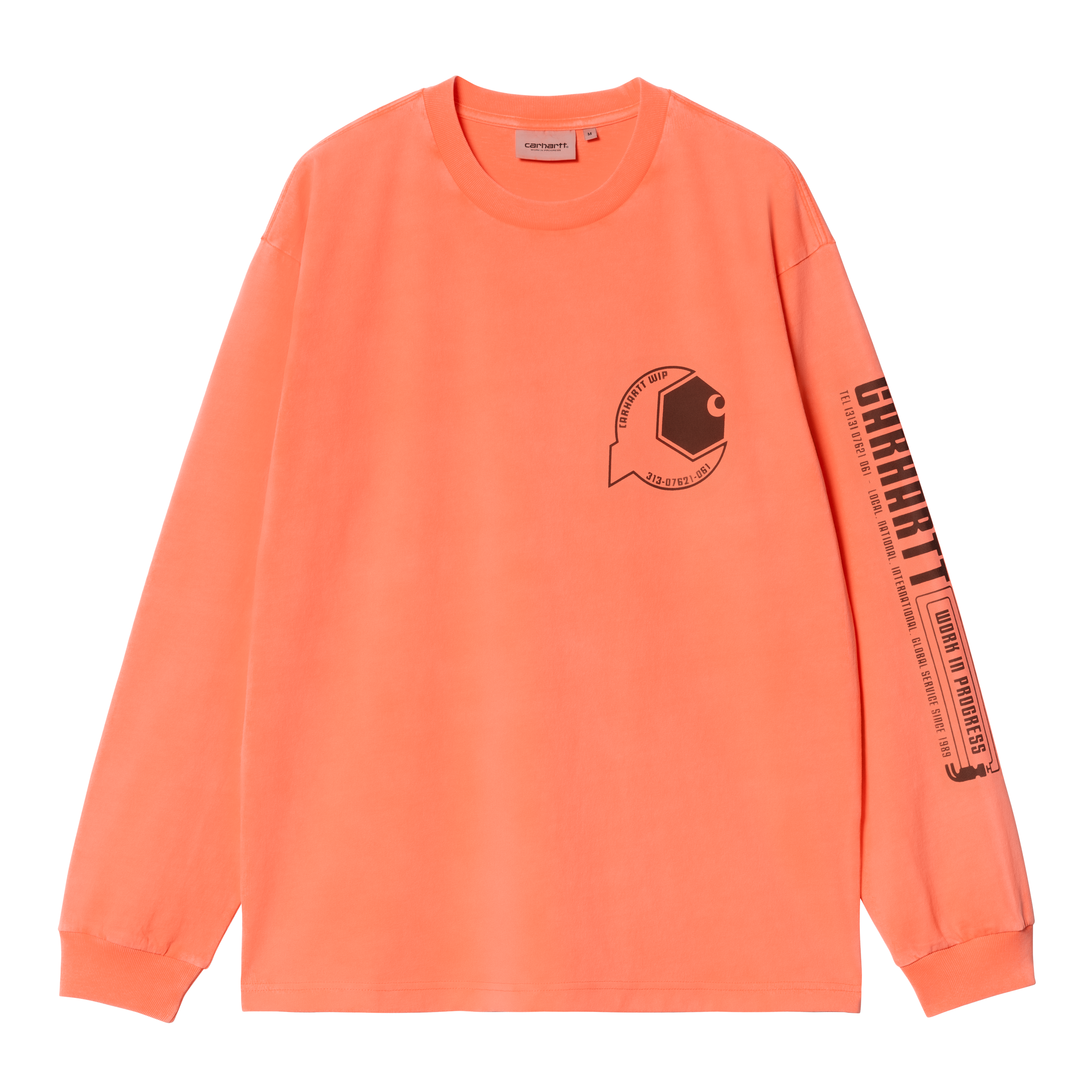 Carhartt WIP Long Sleeve Industry T-Shirt in Orange