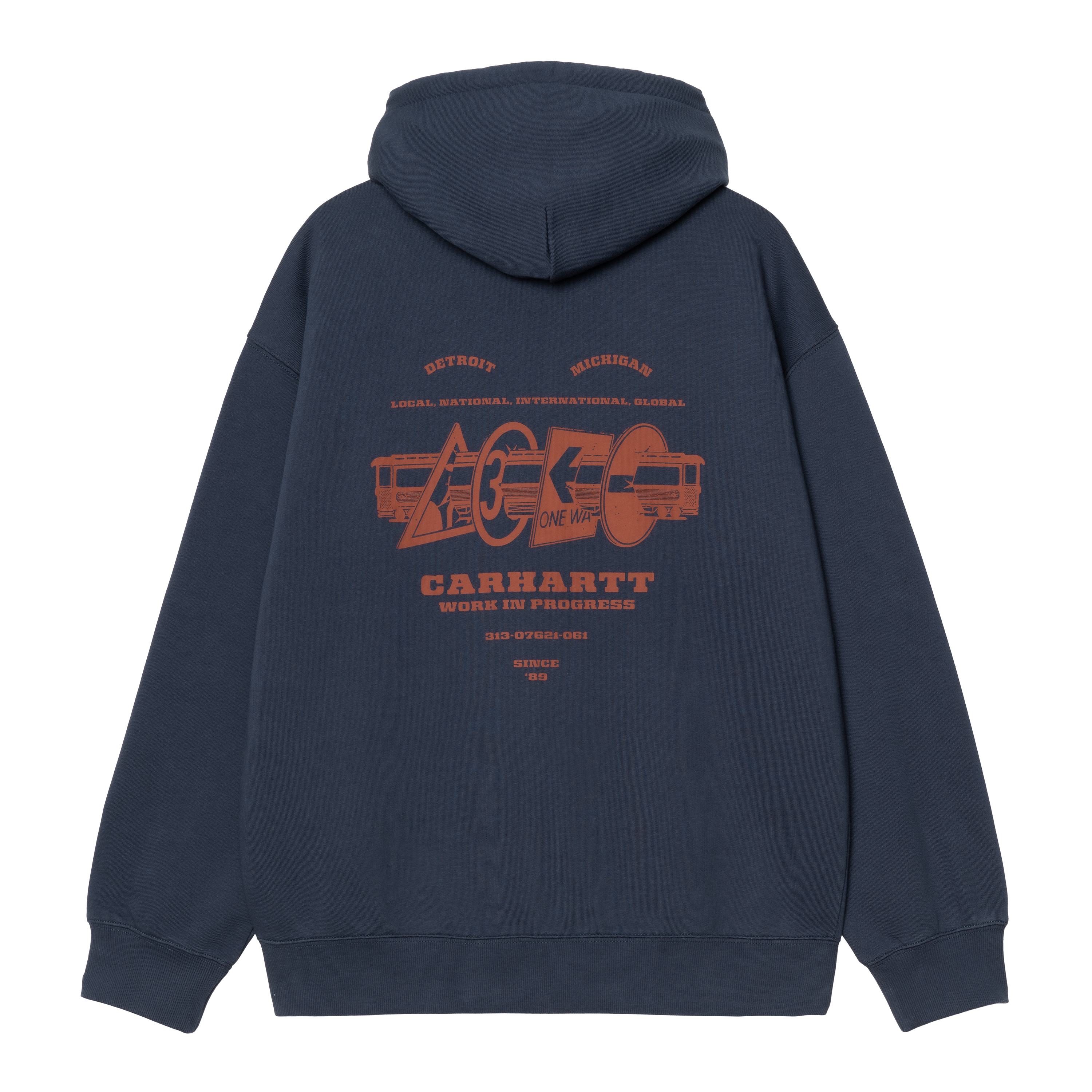 【CARHARTT WIP】HOODED SWEAT JACKET ブルー Carhartt WIP Hooded WIP Sweat Jacket, Dusky Blue | Official