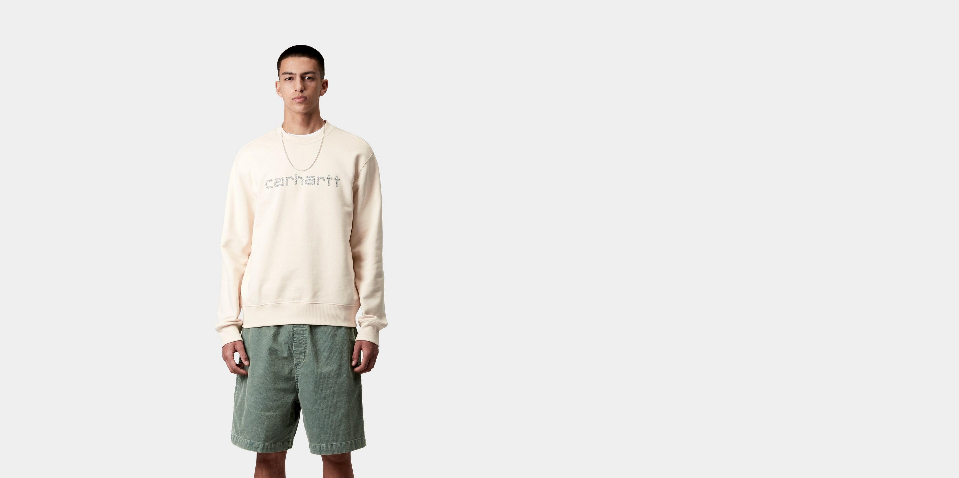 Carhartt WIP Rivet Script Sweat, Natural | Official Online Store