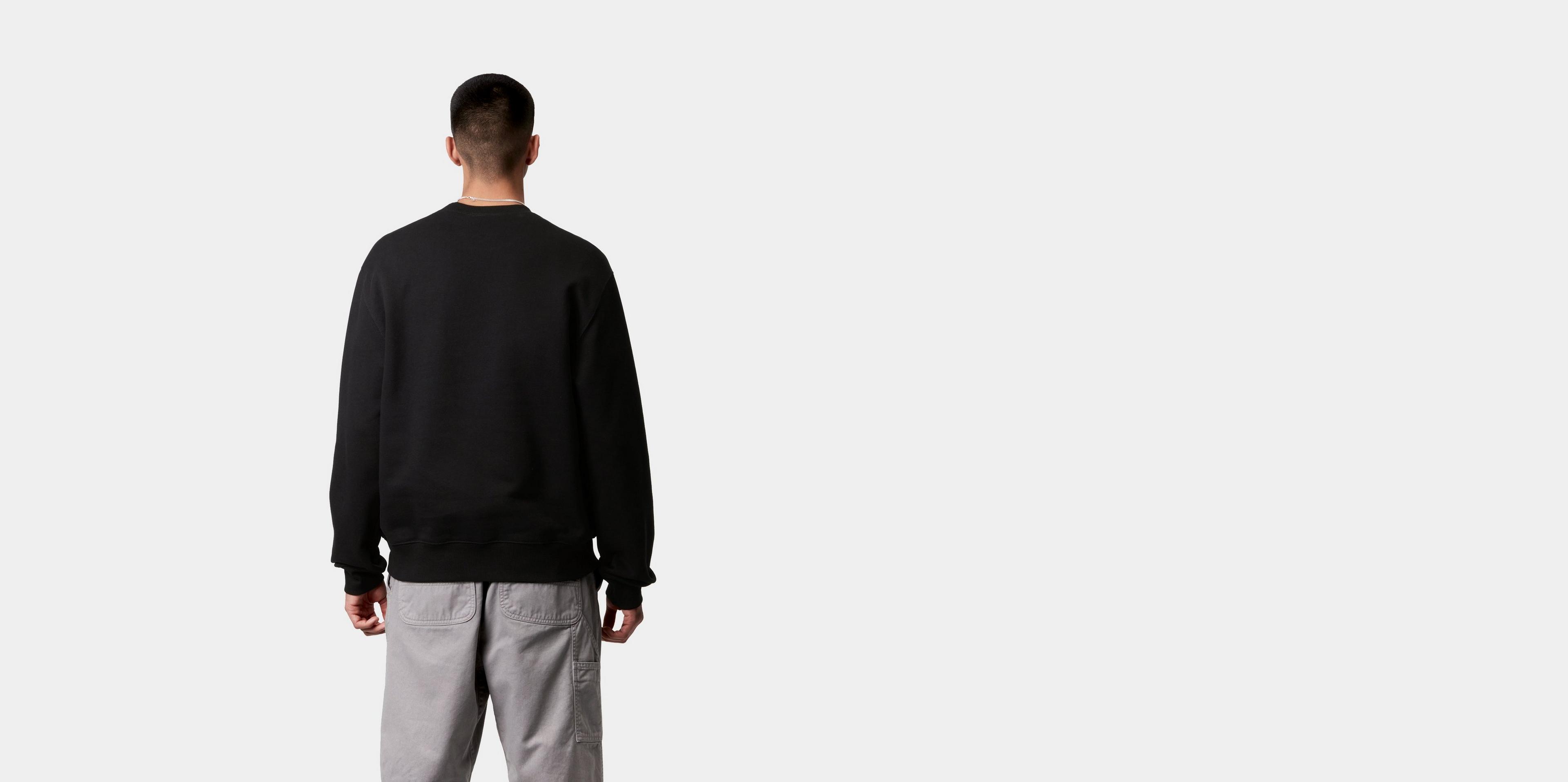 Carhartt WIP Rivet Script Sweat, Black | Official Online Store