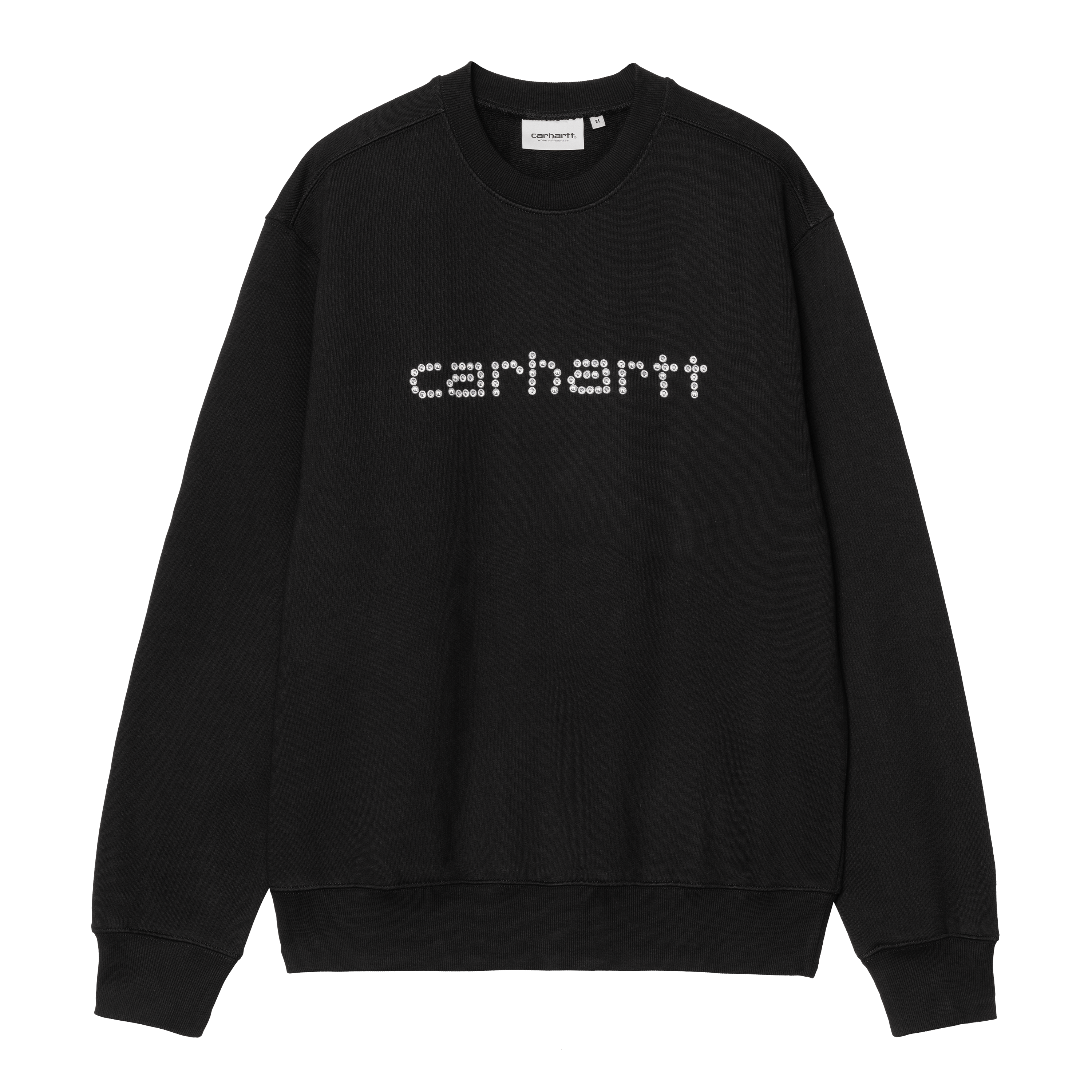 Carhartt WIP Rivet Script Sweat, Black | Official Online Store