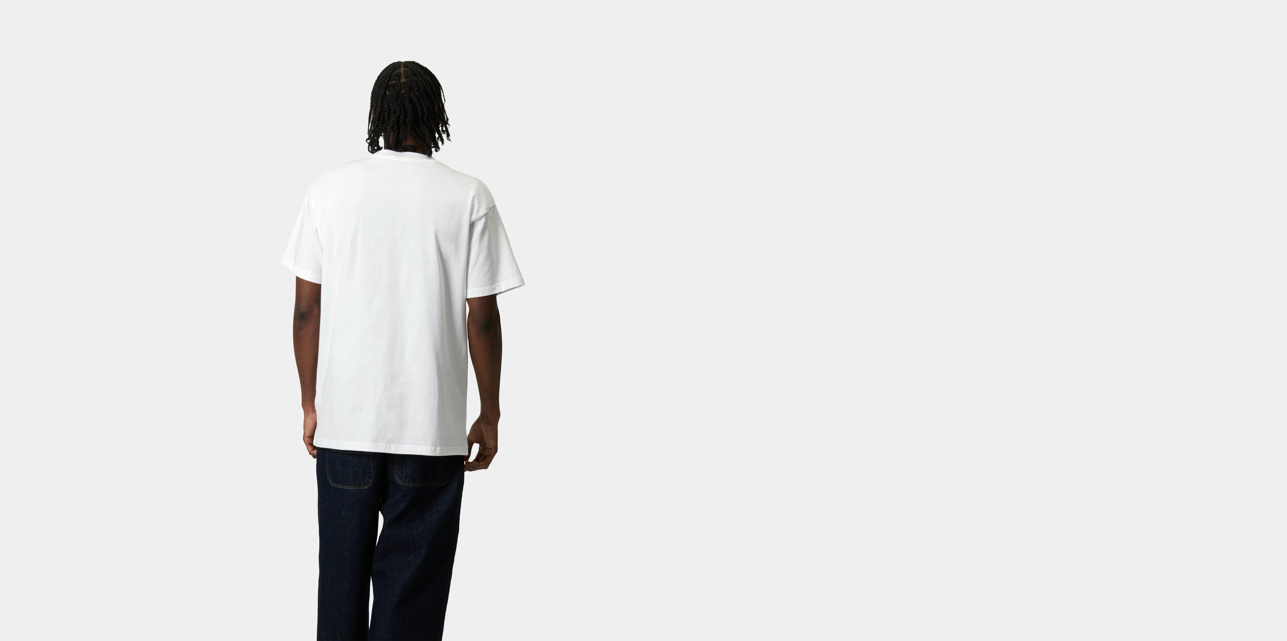 Carhartt WIP S/S Label Script T-Shirt, White | Official