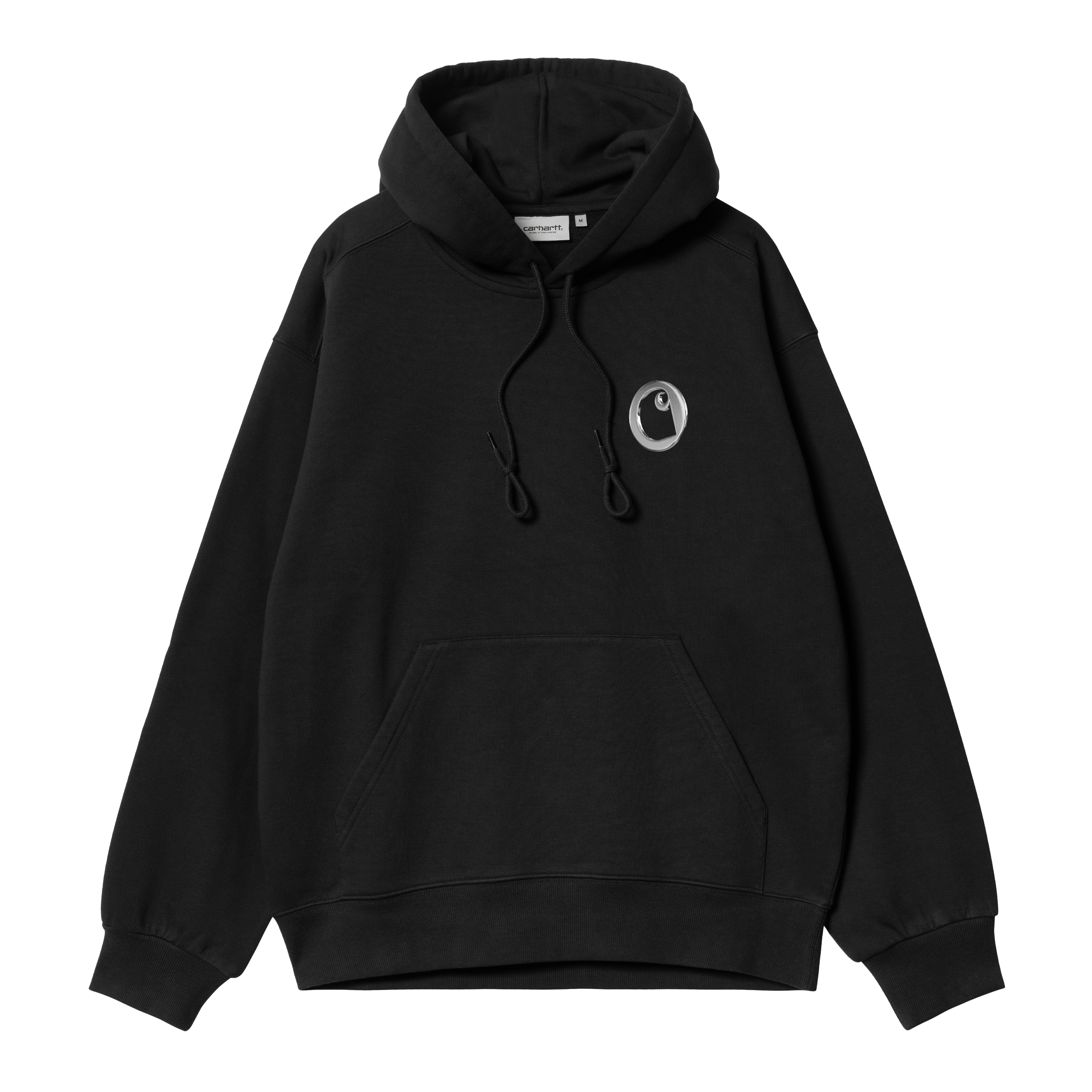 hooded-charm-link-sweat-black-