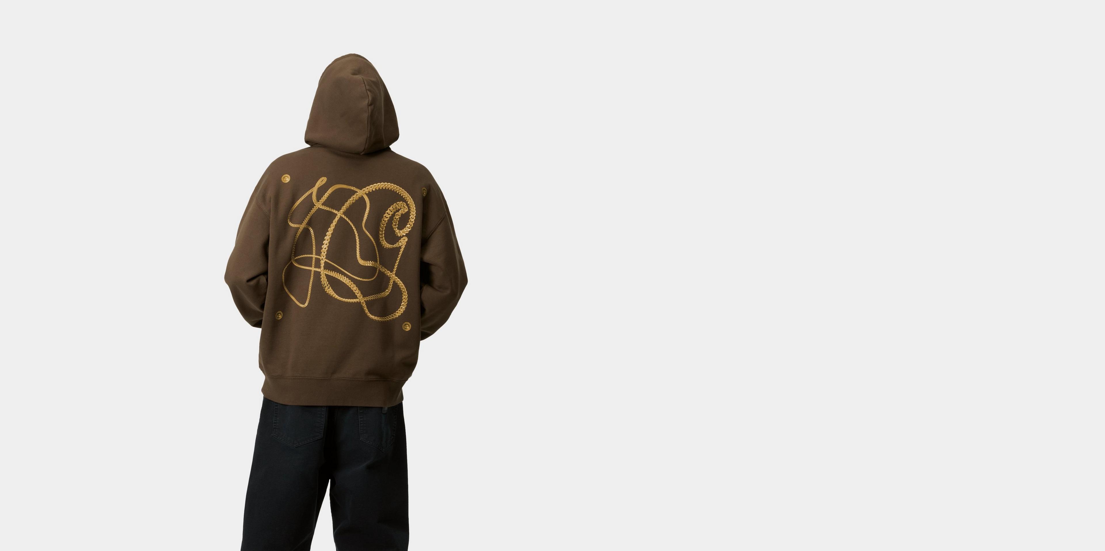 Carhartt WIP Hooded Charm Link Sweat, Liberica / Gold