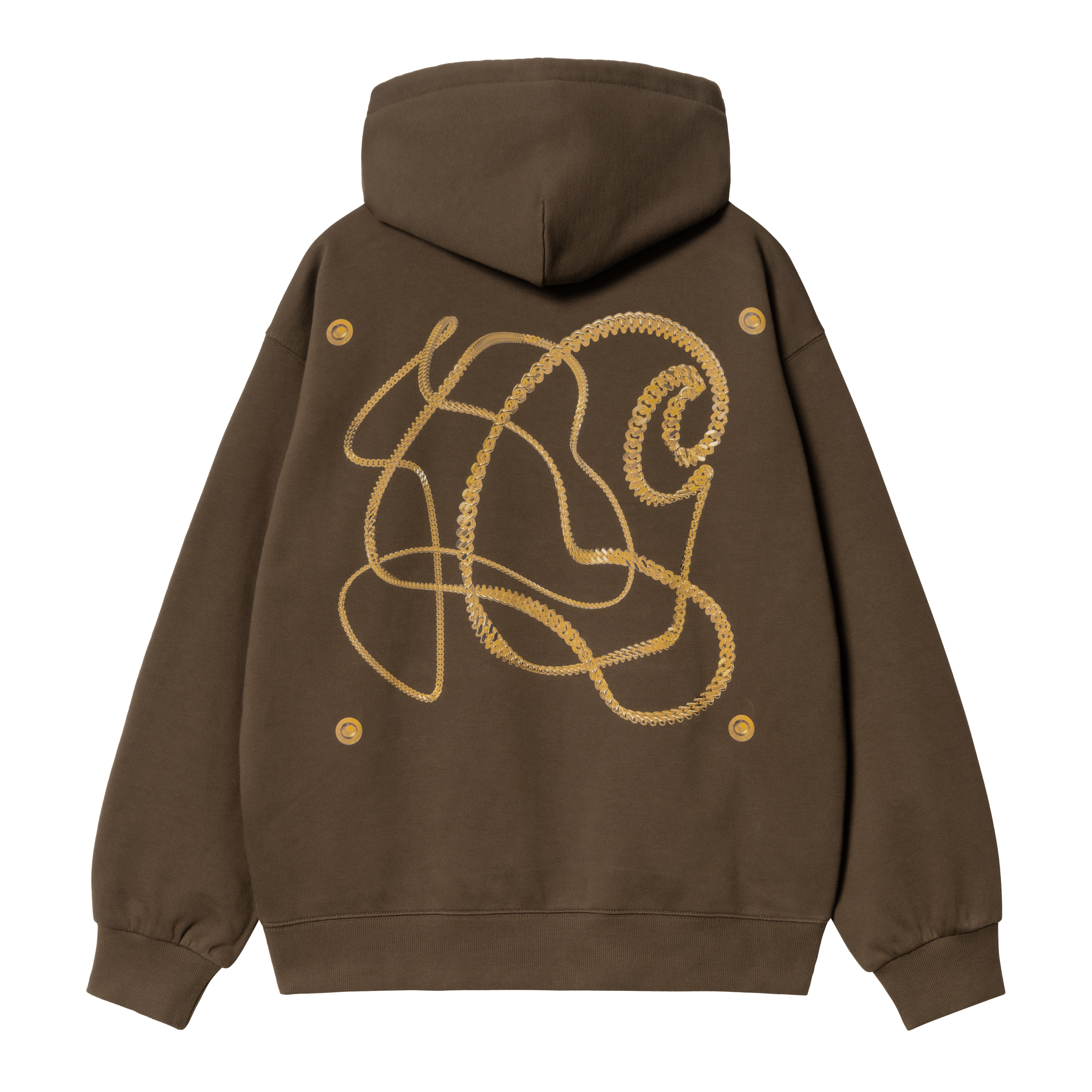 【Carhartt】HOODED CHARM LINK SWEATSHIRT R5049 Carhartt WIP Charm Link Hoodie | Black | FARFETCH