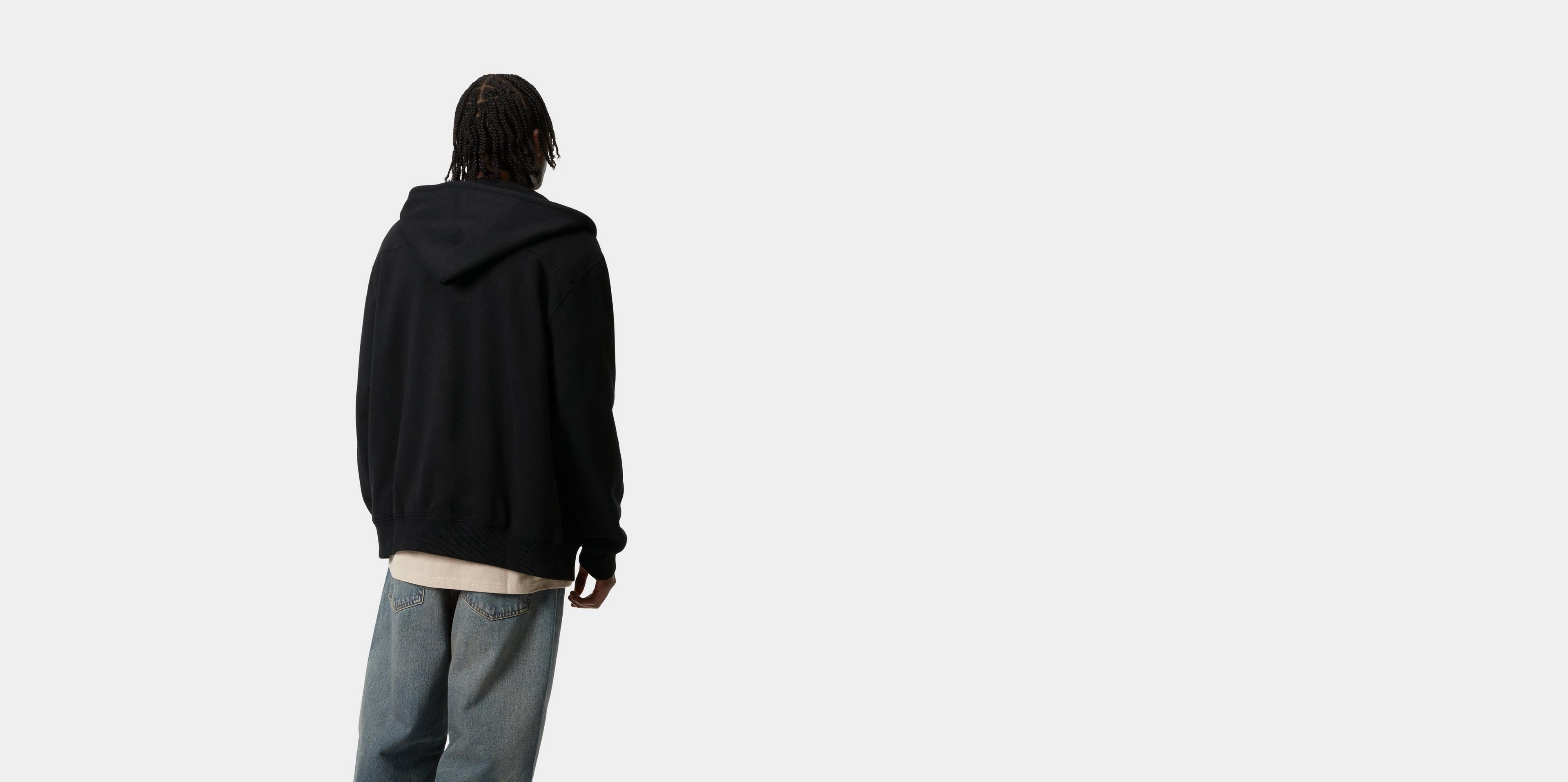 Carhartt WIP Hooded Eldon Sweat Jacket, Black | Official
