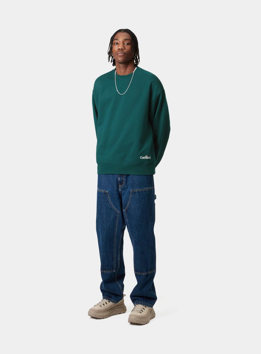 ★ドイツ発*carhartt WIP*新作*Label Script Tシャツ/MALACHITE Carhartt WIP Label Script Sweat, Malachite | Official Online