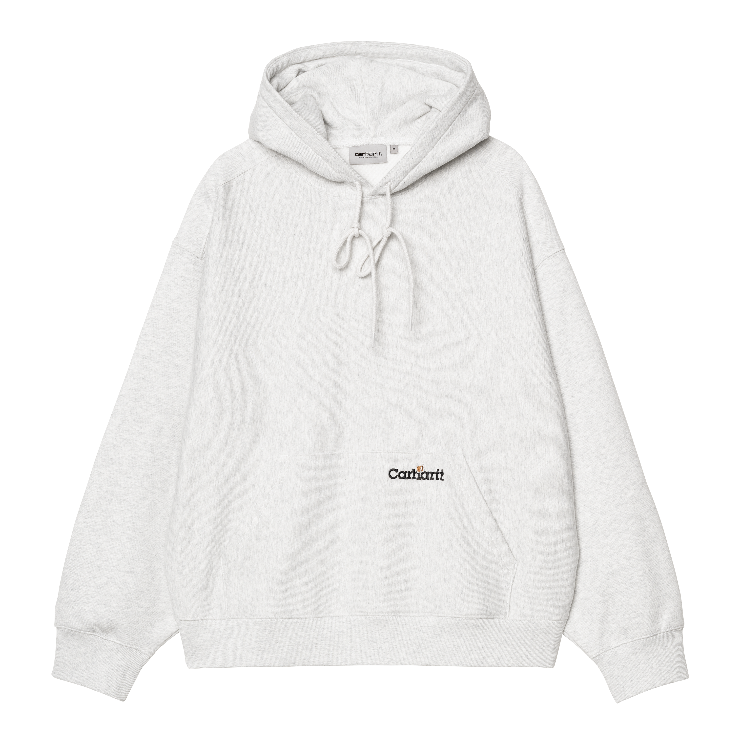 Carhartt WIP Hooded Label Script Sweat in Grigio