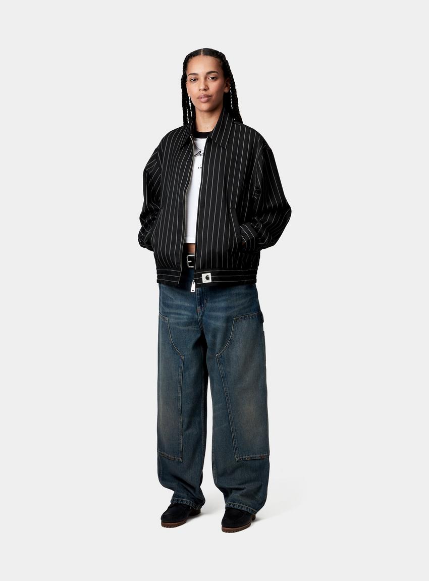 Carhartt WIP W' Seaton Jacket, Seaton Stripe, Black / Wax Carhartt WIP W' Seaton Jacket, Seaton Stripe, Black / Wax