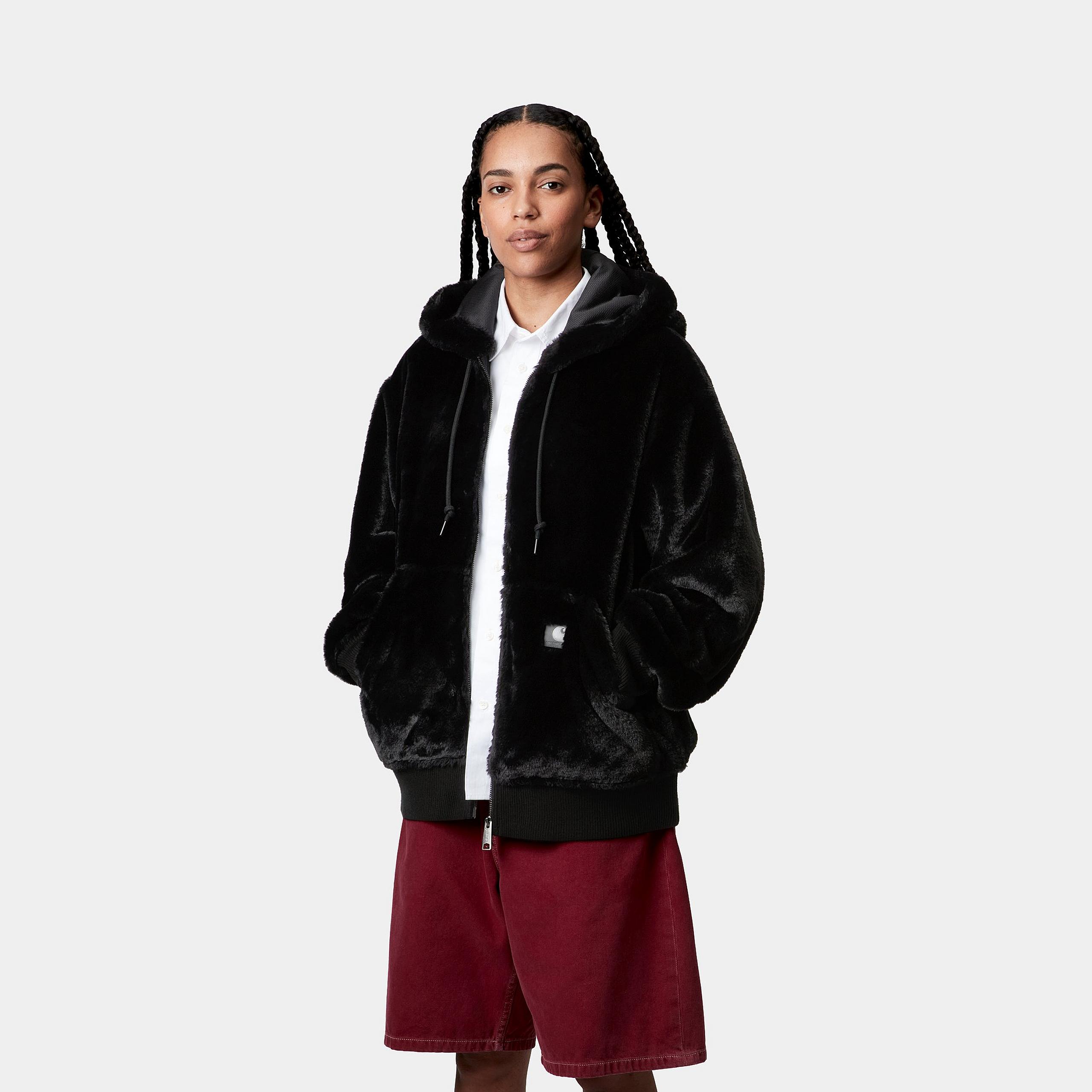 Carhartt WIP Women's Active Jacket (100% Polyester Knit Carhartt WIP Women's Active Jacket (100% Polyester Knit