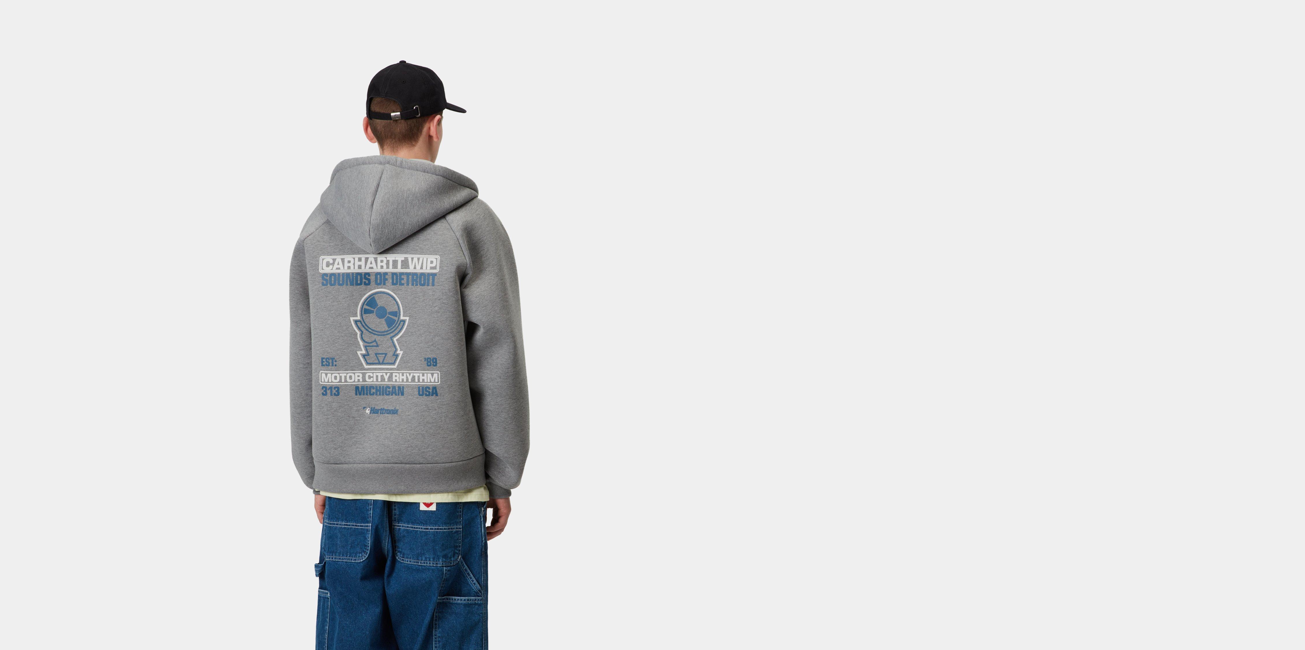 masterpiece sound carhartt detroit M 美品 Carhartt WIP Harttronix Car-Lux Hooded Jack, Dark Grey