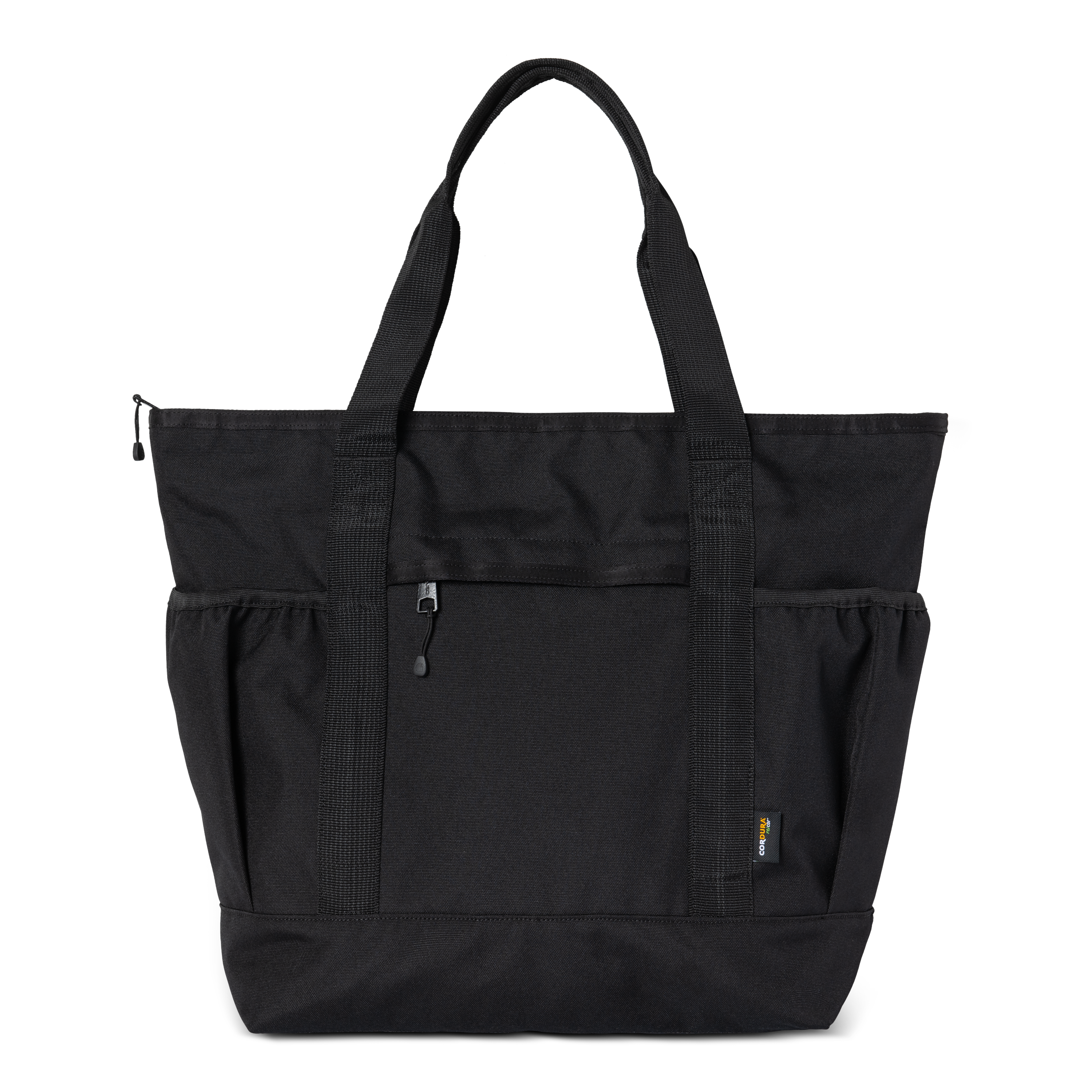 Black tote bag with pockets online