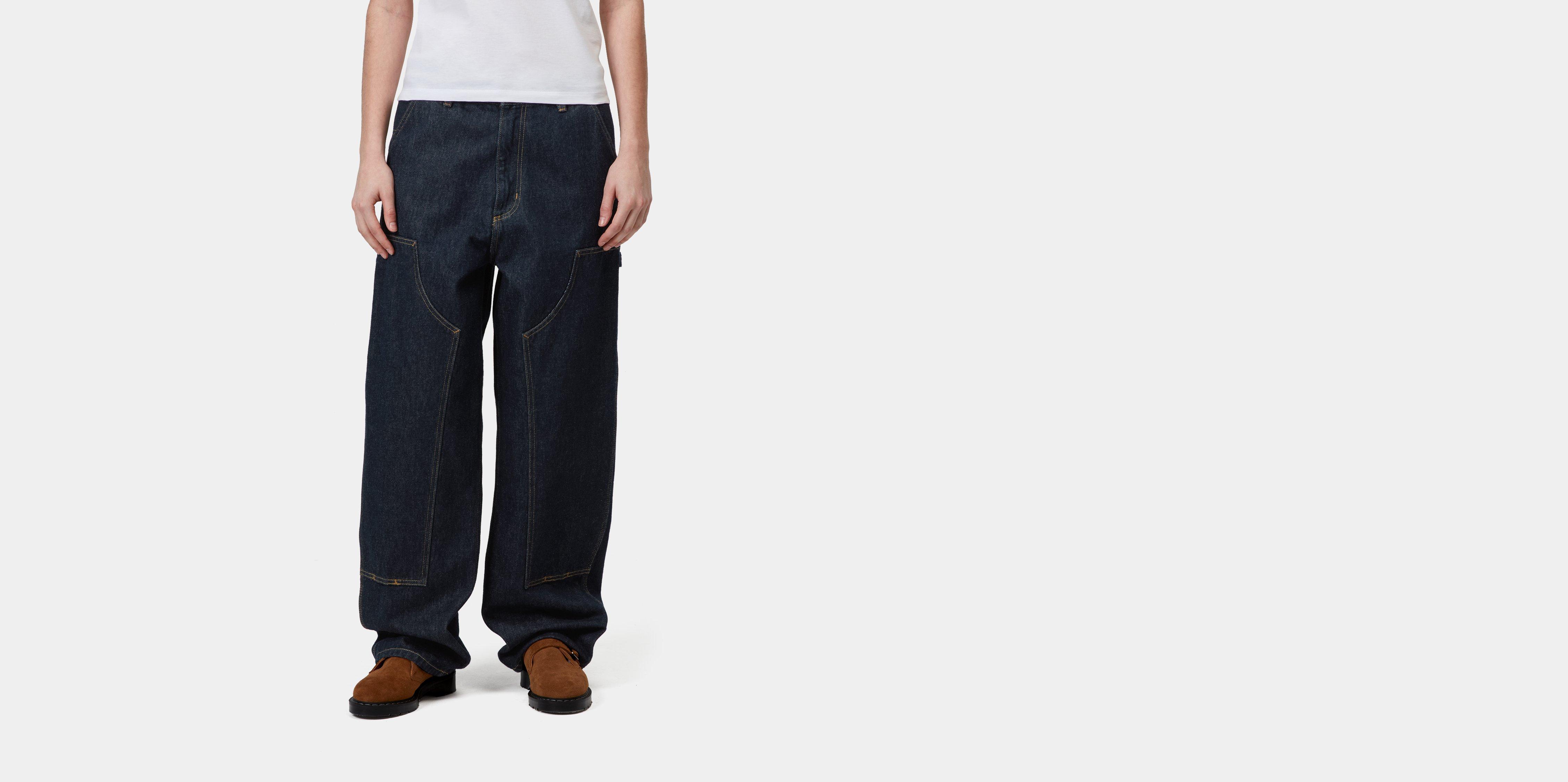 Carhartt WIP W' Brandon Double Knee Pant Blue rinsed | M | Women