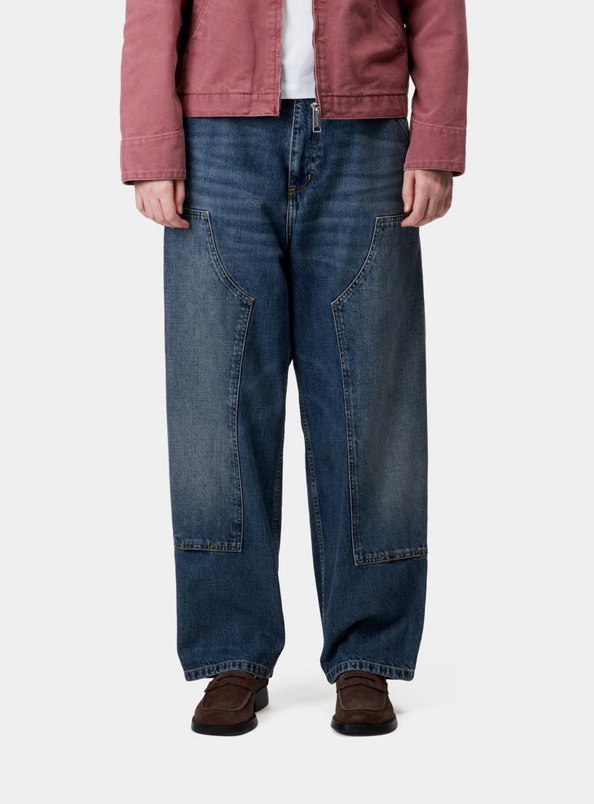 Carhartt WIP Women's Brandon Double Knee Pant, Blue Carhartt WIP Women's Brandon Double Knee Pant, Blue