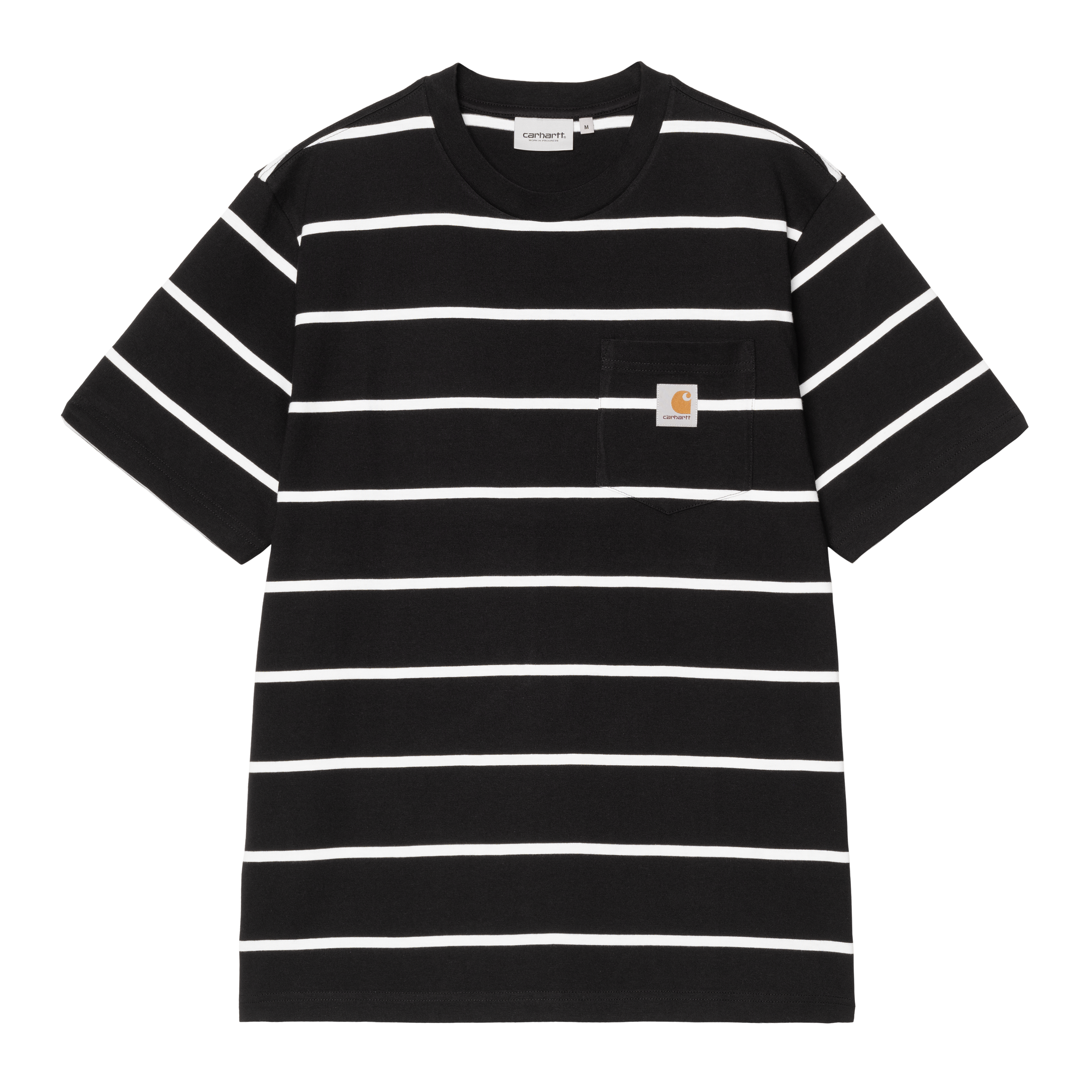 Carhartt WIP Short Sleeve Aiken Pocket T-Shirt in Nero