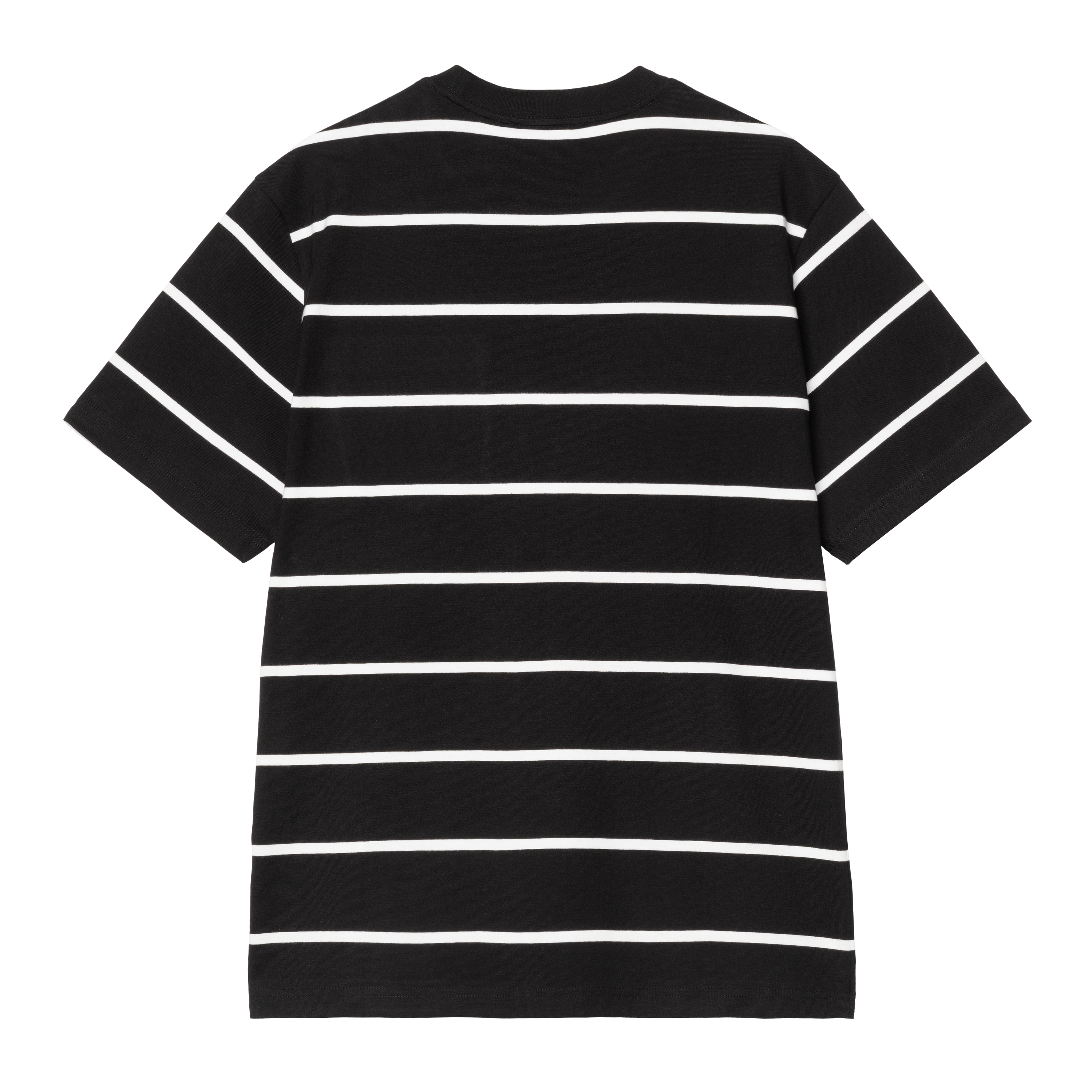 Tシャツ・カットソー CARHARTT WIP SHORT SLEEVES AIKEN POCKET T-SHIRT Carhartt WIP S/S Aiken Pocket T-Shirt, Aiken Stripe, Black