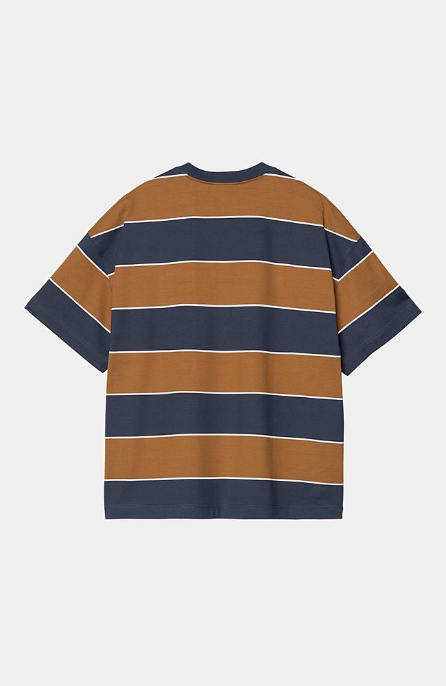 ★ドイツ発*carhartt WIP*新作*Quinby stripe Tシャツ/BLUE★ Carhartt WIP S/S Quinby T-Shirt, Quinby Stripe, Blue