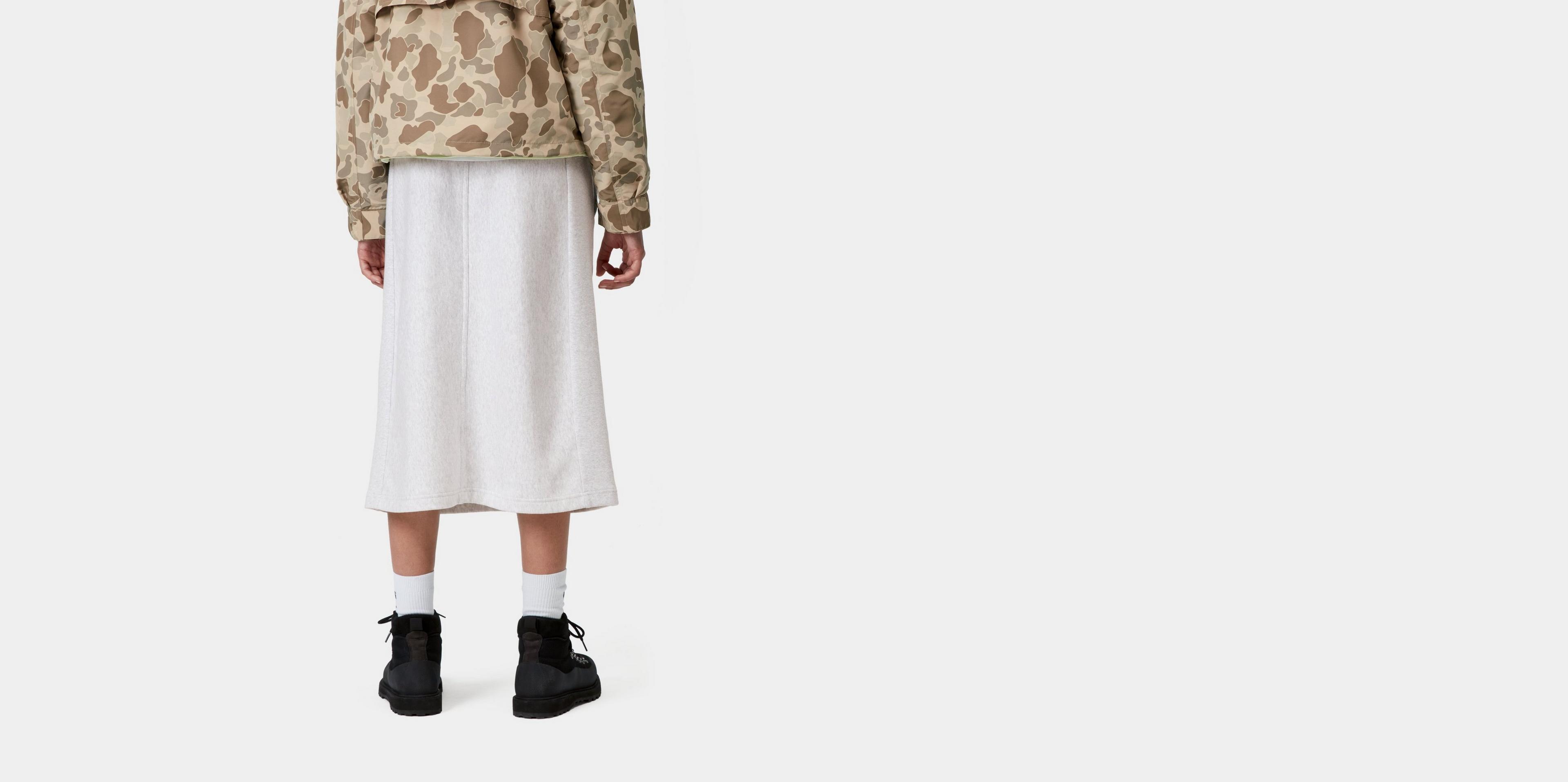 Carhartt WIP W' American Script Sweat Skirt, Ash Heather