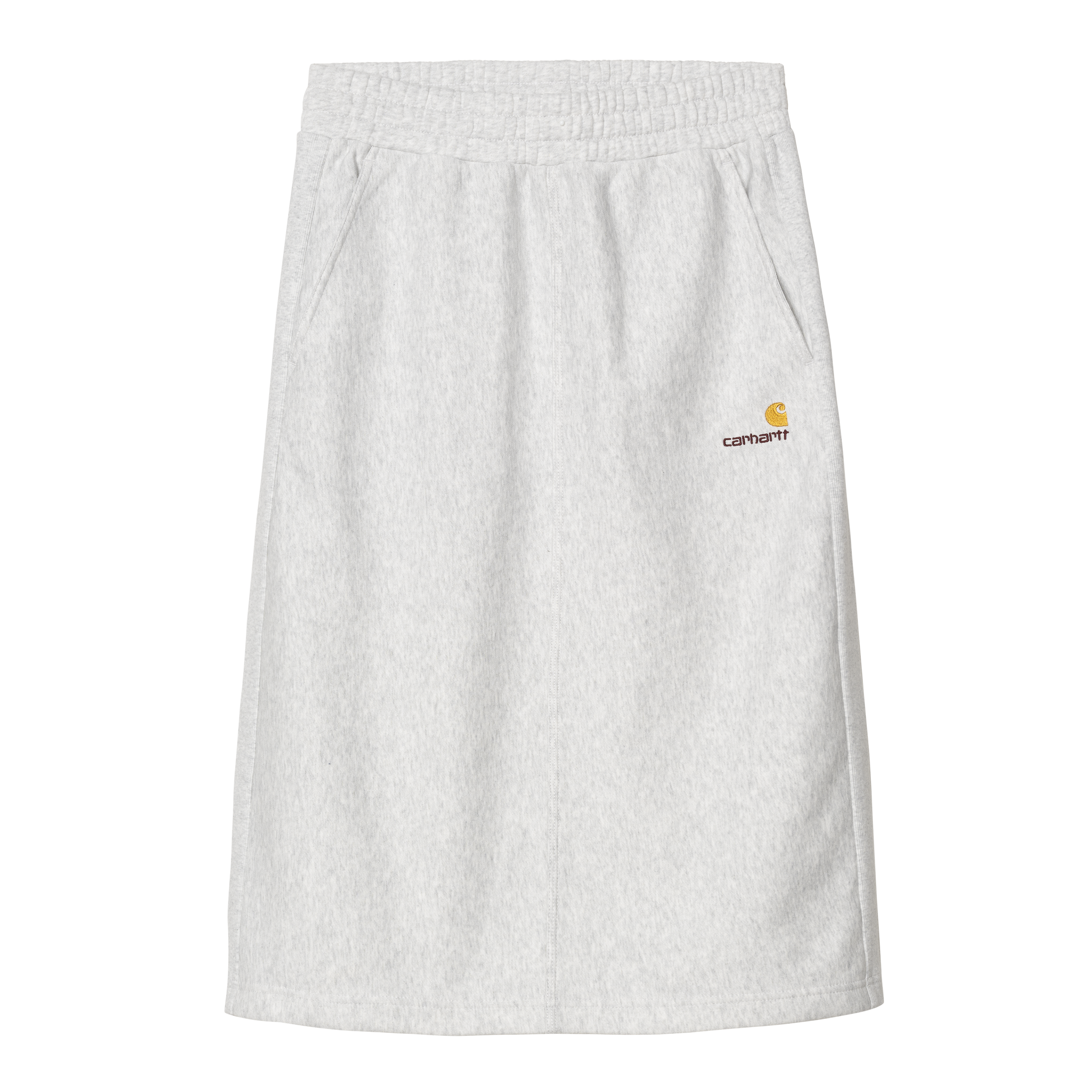 【AMERICANA】HALF SLEEVE SWEAT SWEAT SKIRT Carhartt WIP W' American Script Sweat Skirt, Ash Heather