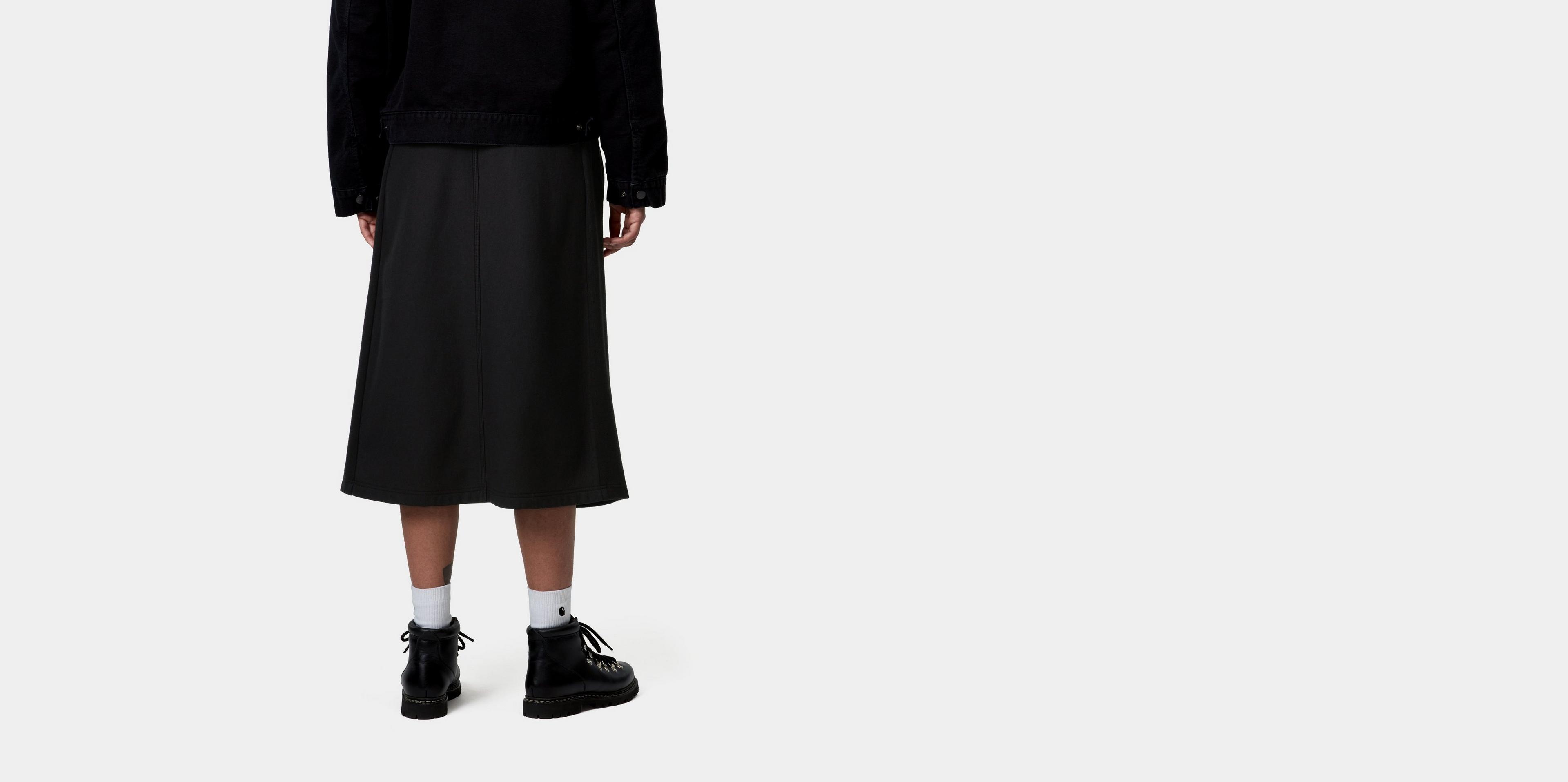 Carhartt WIP W' American Script Sweat Skirt, Black