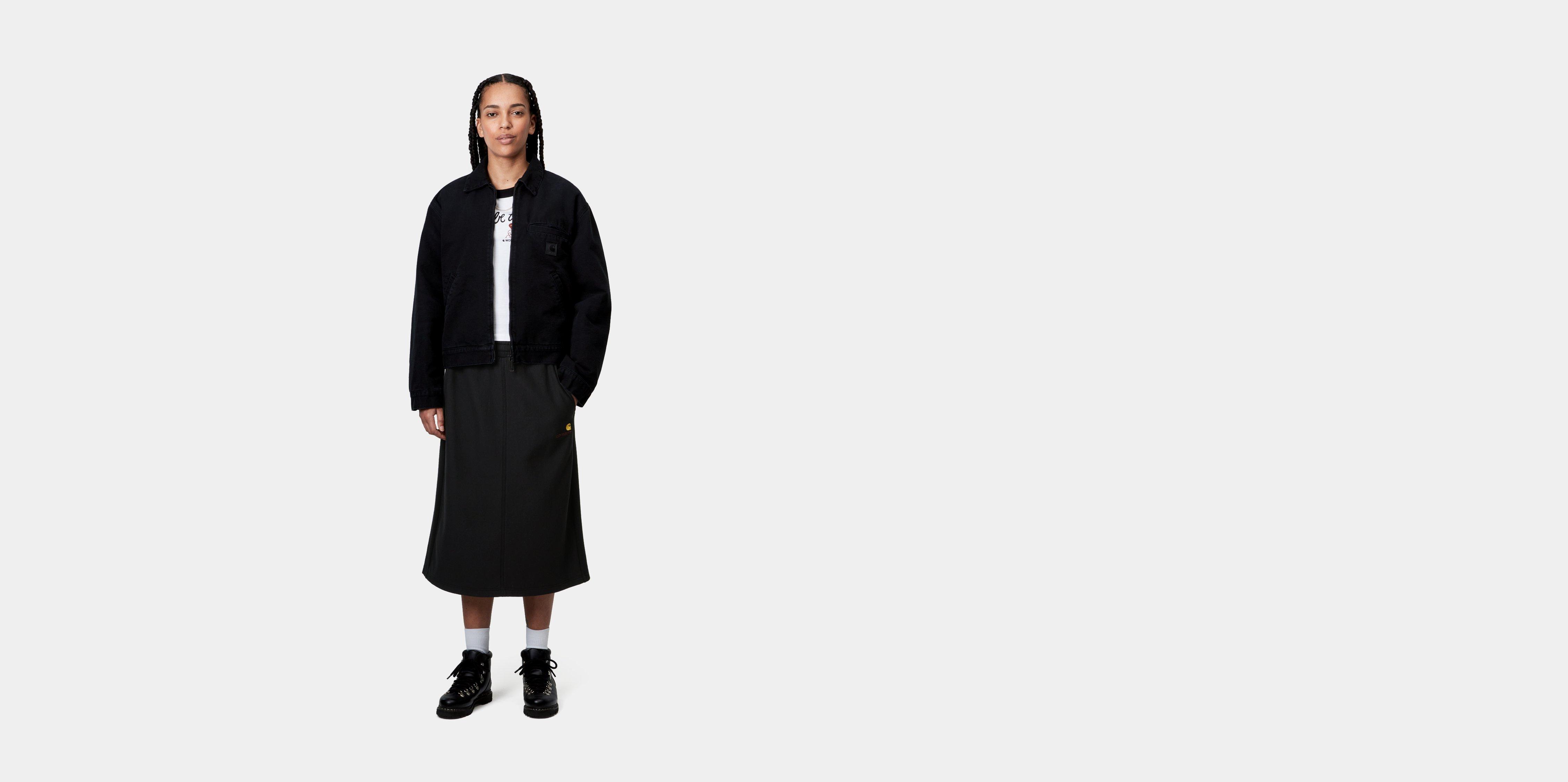 Carhartt WIP W' American Script Sweat Skirt, Black